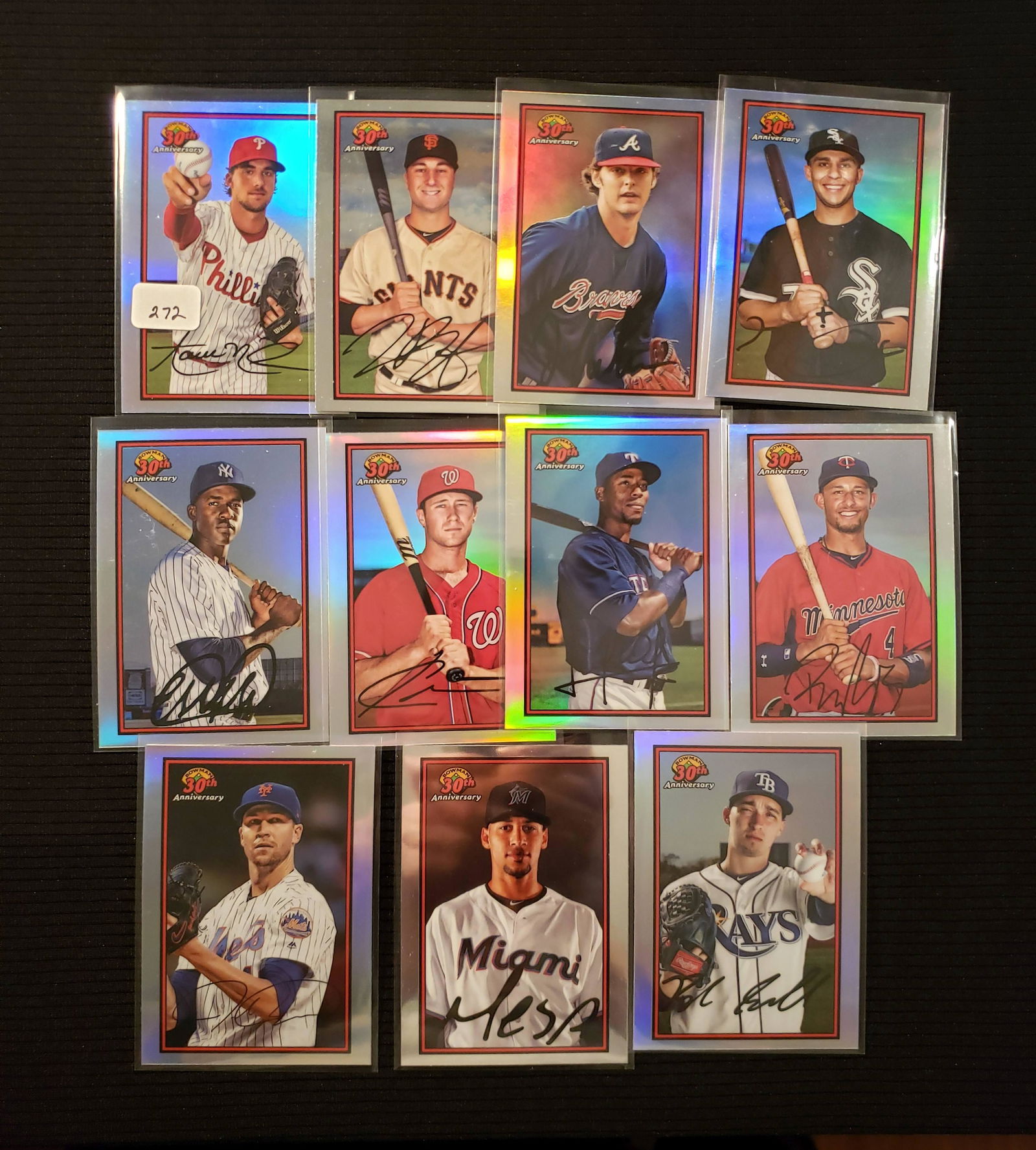 2019 BOWMAN 30TH ANNIVERSARY INSERT CARDS (1 of 1)
