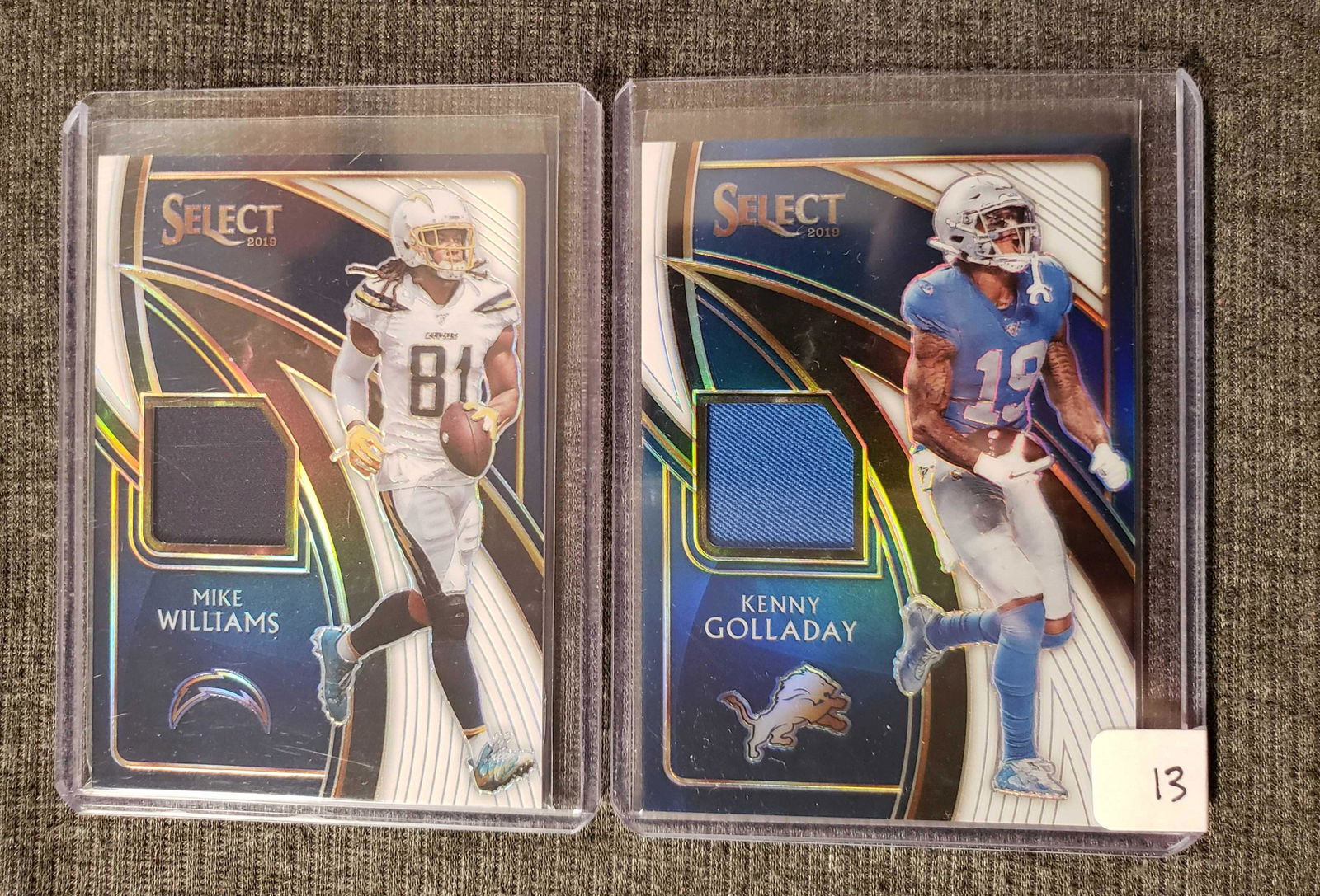 SELECT FOOTBALL NUMBERED JERSEY CARDS /75 (1 of 1)