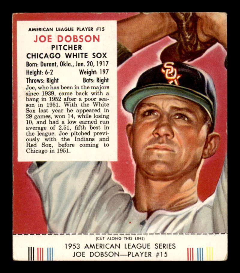 1953 Red Man AL W/ Tab #15 Joe Dobson (1 of 2)