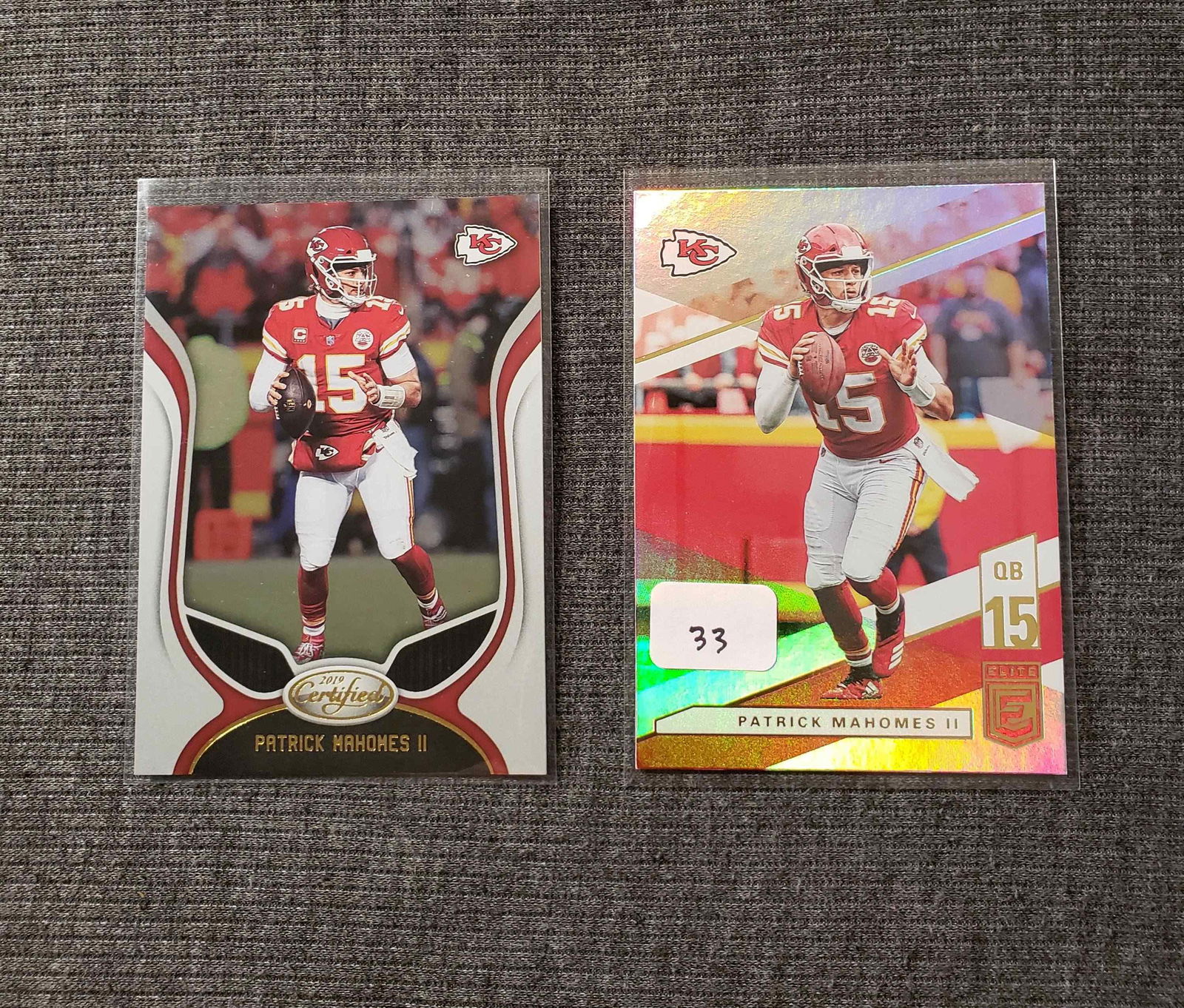 PATRICK MAHOMES 2019 FOOTBALL CARD LOT (1 of 1)