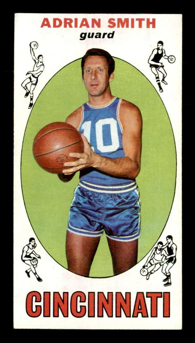 VINTGAGE 1969-70 TOPPS BASKETBALL "TALL BOYS": 1969 Topps #97 Adrian Smith RC