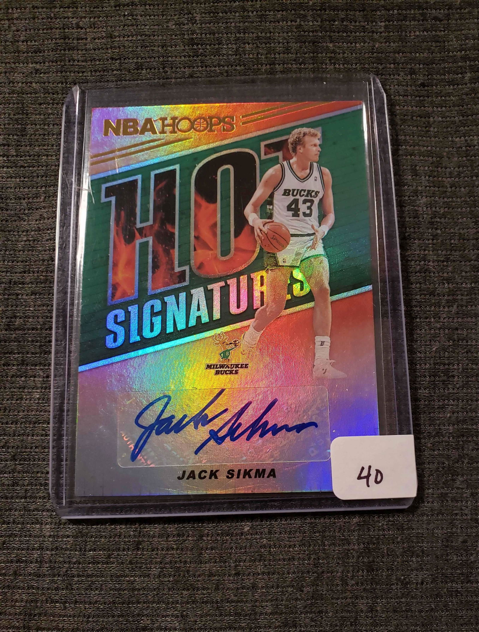 JACK SIKMA MILWAUKEE BUCKS AUTOGRAPH CARD (1 of 1)