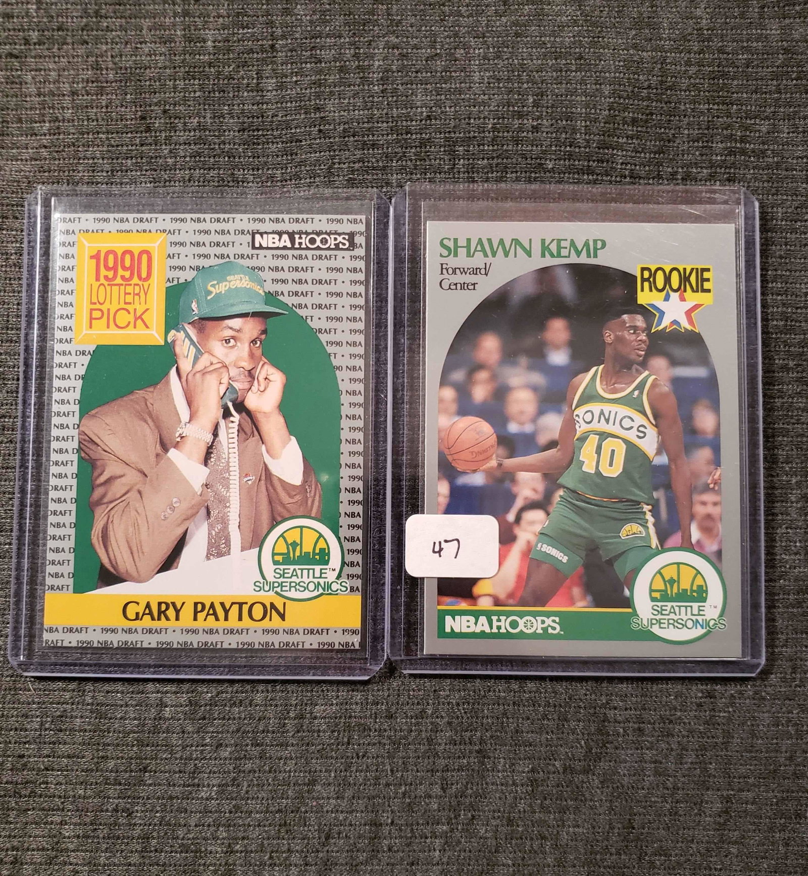 SHAWN KEMP/GARY "THE GLOVE" PAYTON ROOKIE CARDS: SHAWN KEMP AND GARY "THE GLOVE" PAYTON ROOKIE CARDS