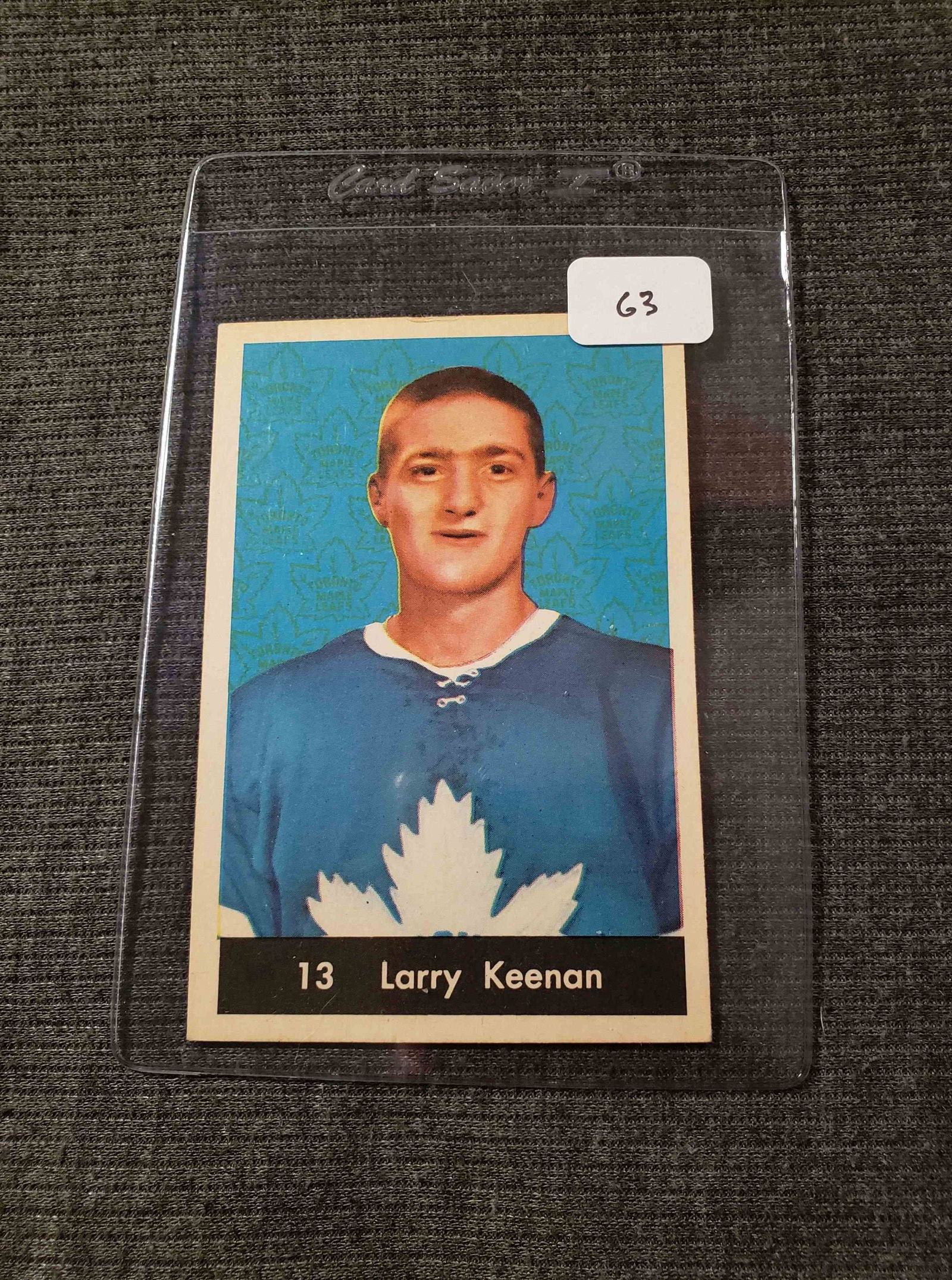 1960-61 PARKHURST HOCKEY LARRY KEENAN (1 of 2)
