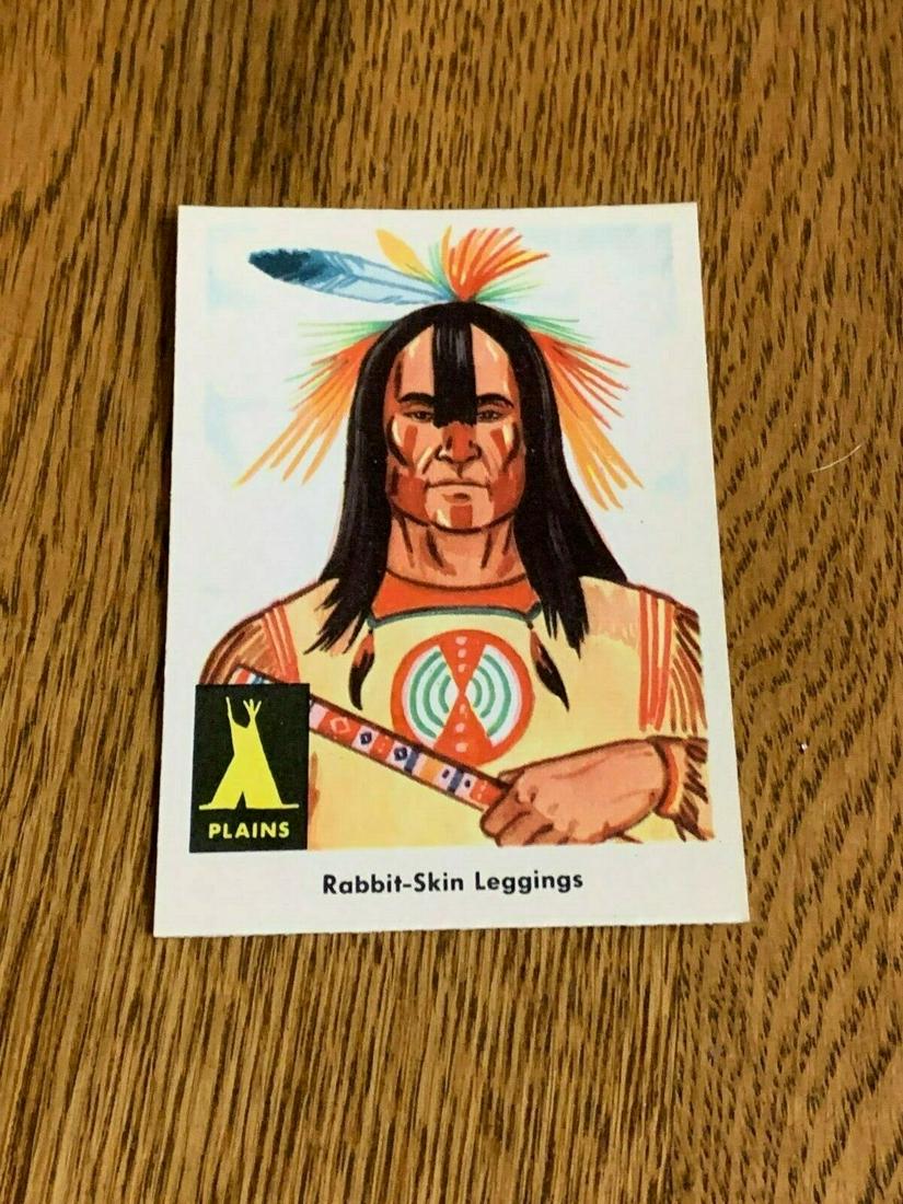 1959 Fleer Indian Trading Card #10 Rabbit Skin Leggings (1 of 2)