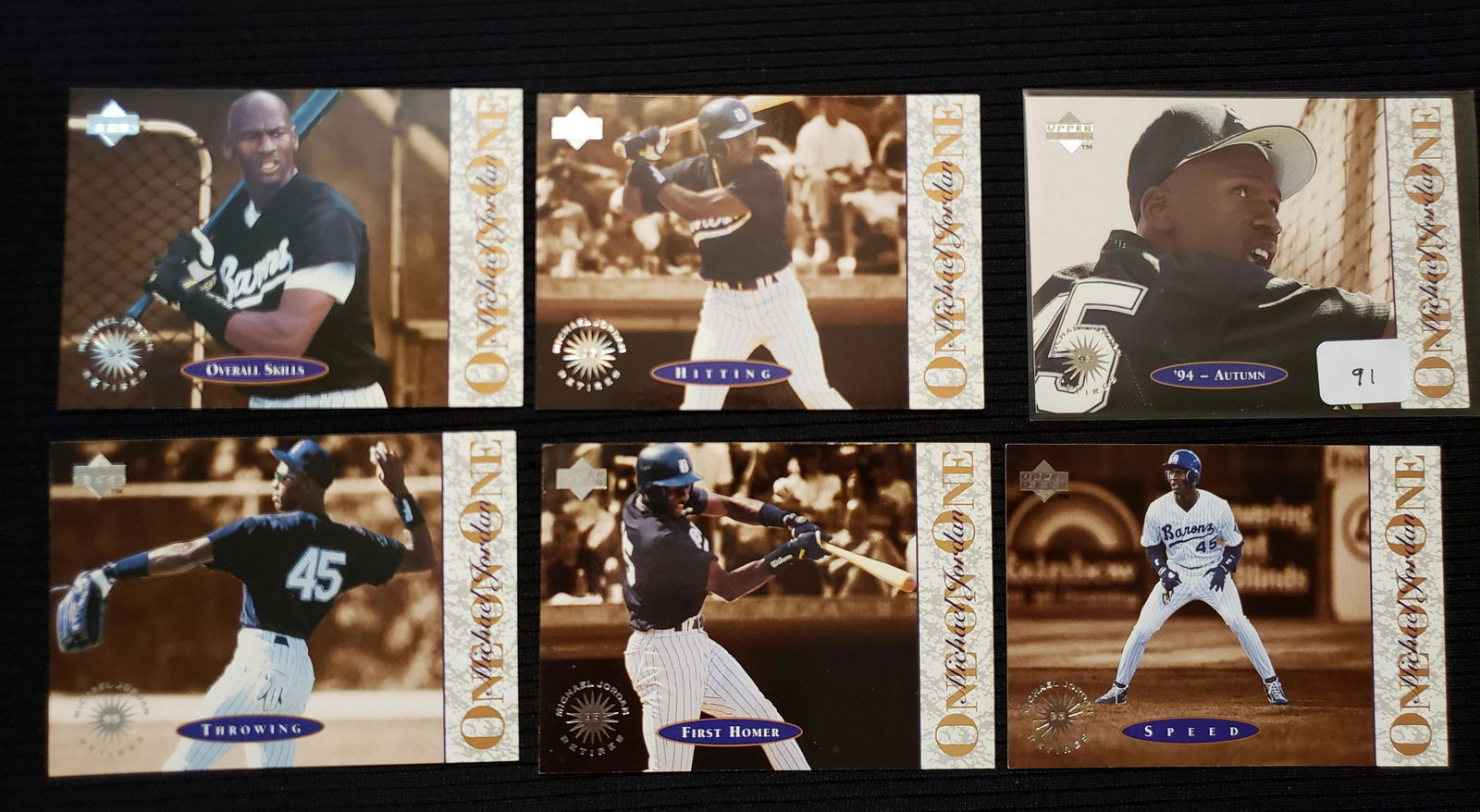 1995 MICHAEL JORDAN ONE ON ONE BASEBALL INSERT CARDS (1 of 1)