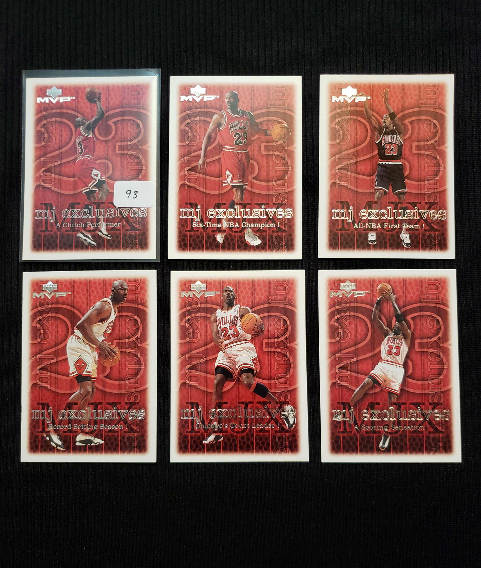 UPPER DECK MVP MJ EXCLUSIVES INSERT CARDS (1 of 1)