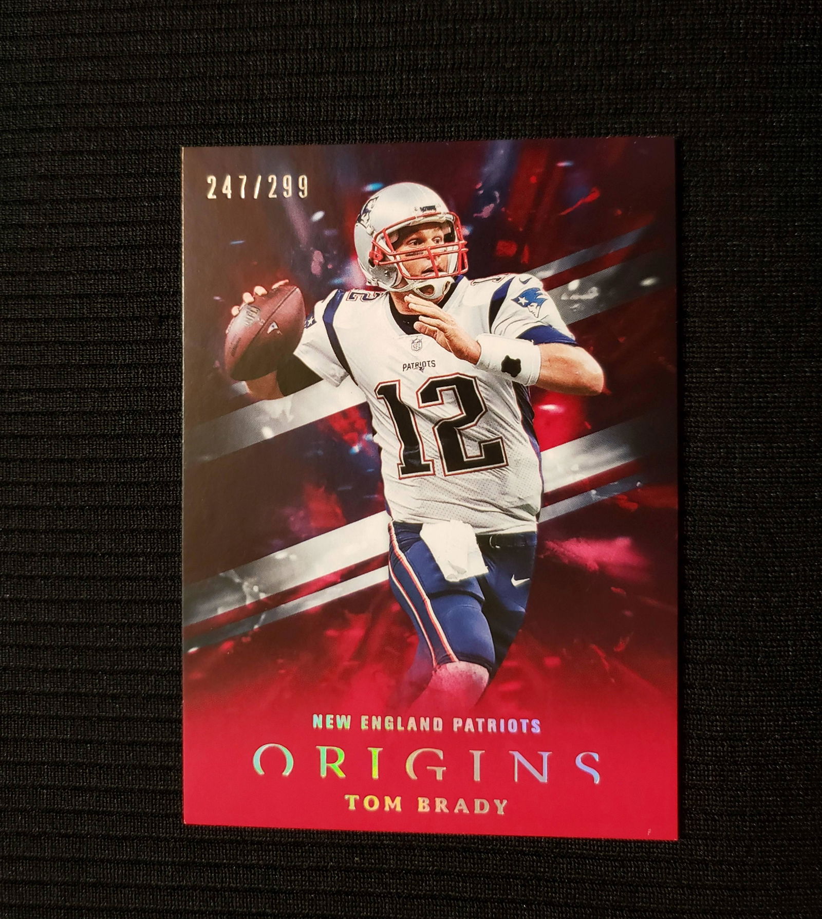 2018 ORIGINS RED PARALLEL 247/299 TOM BRADY (1 of 1)