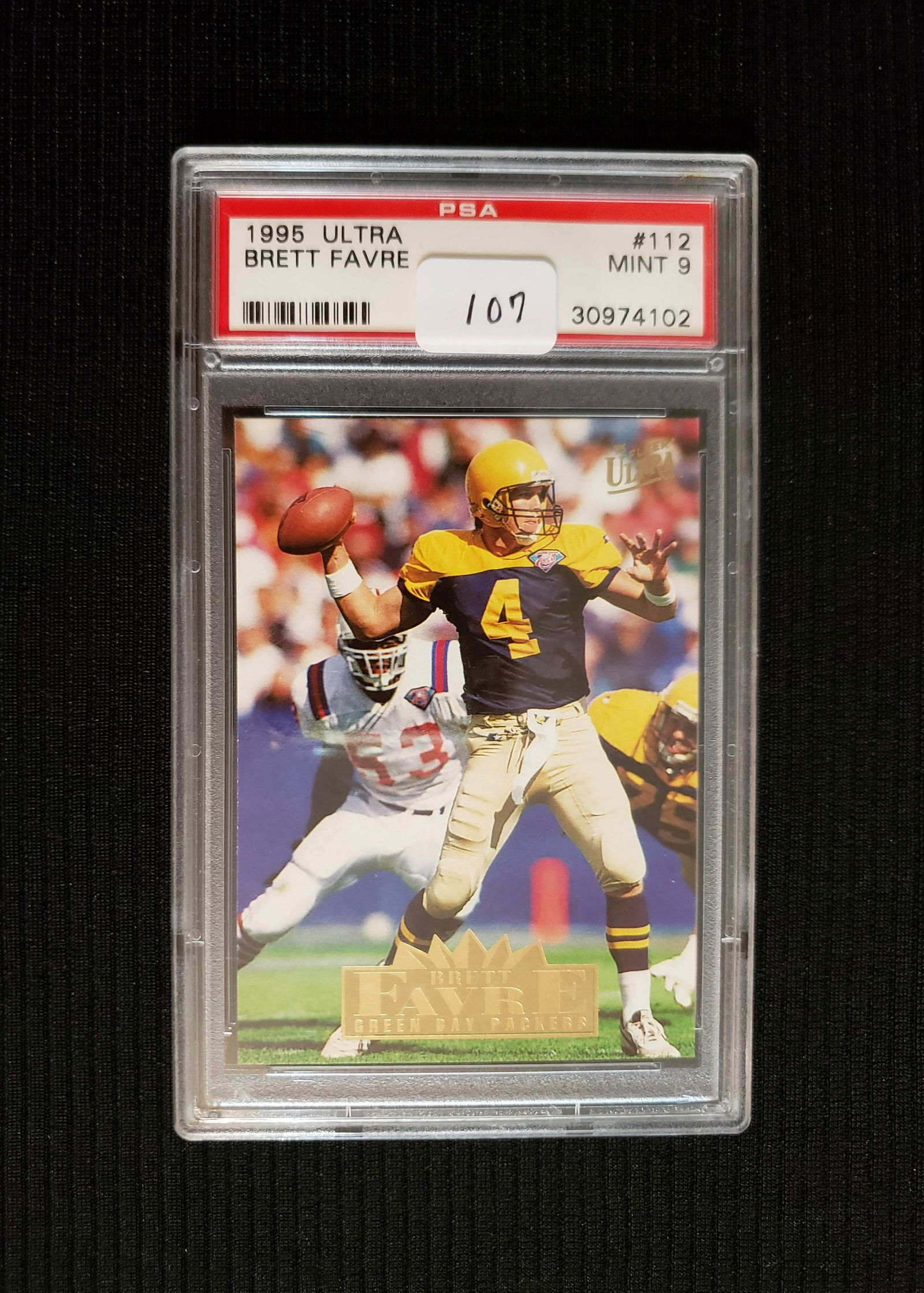 PSA 9 MINT BRETT FAVRE 1995 ULTRA #112 (1 of 2)