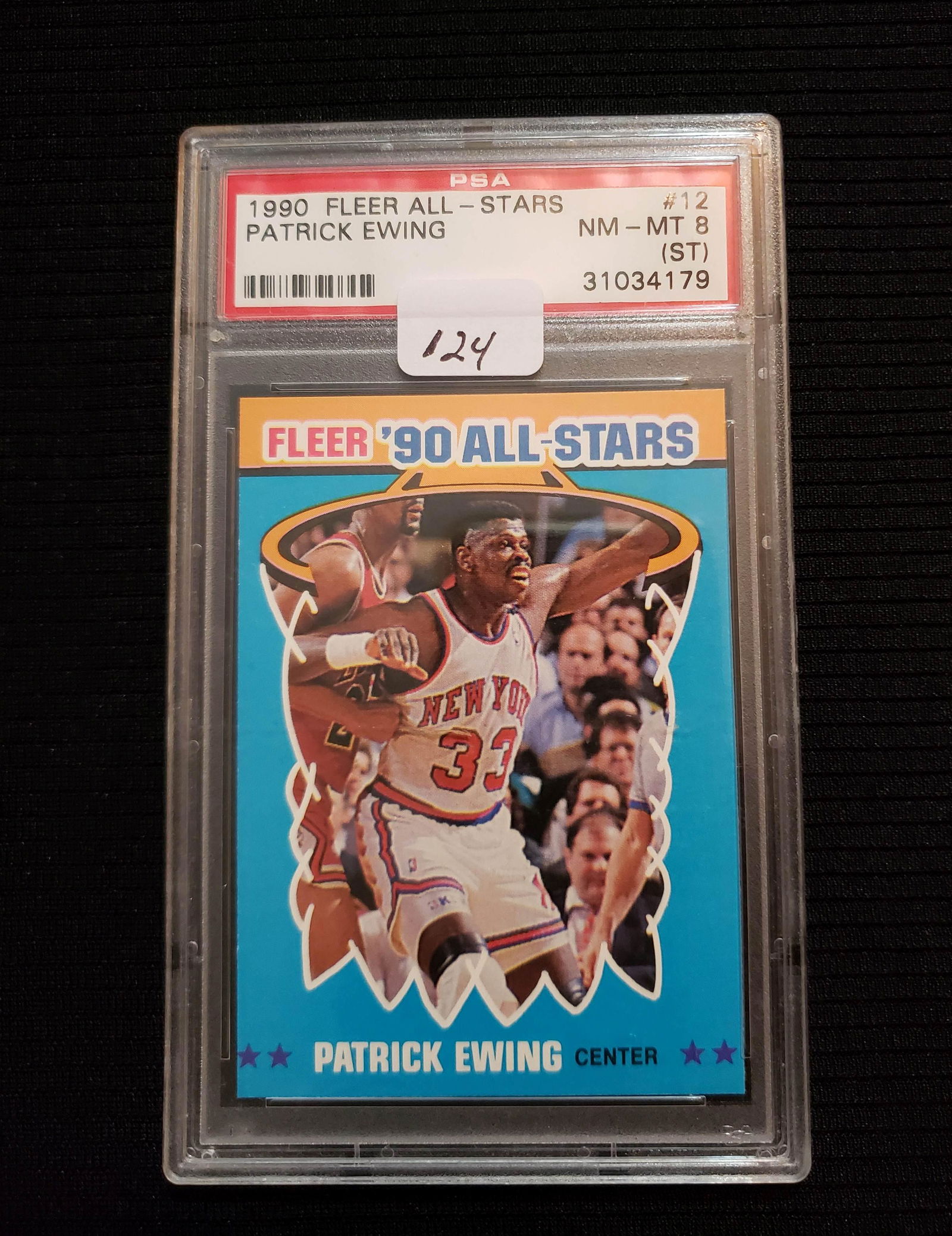 PSA GRADED PATRICK EWING FLEER STICKER (1 of 1)