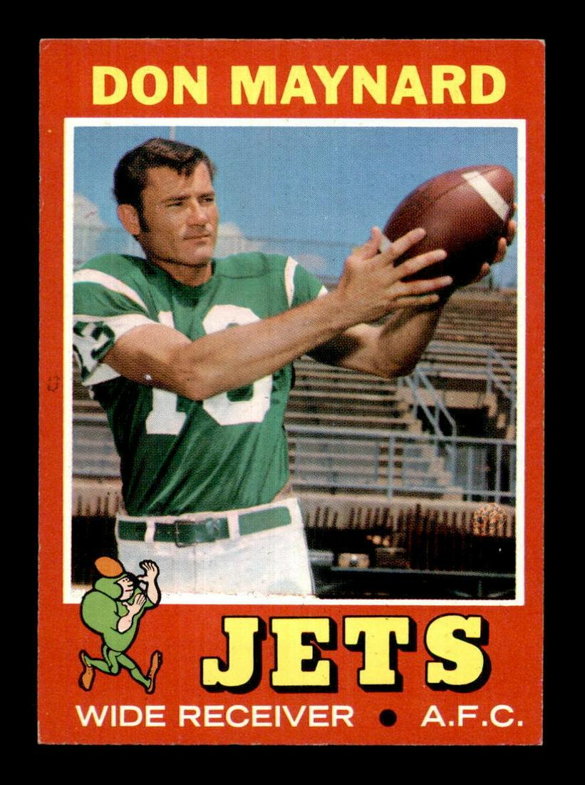 VINTAGE HALL OF FAMER FOOTBALL CARD: 1971 Topps #19 Don Maynard EXMT