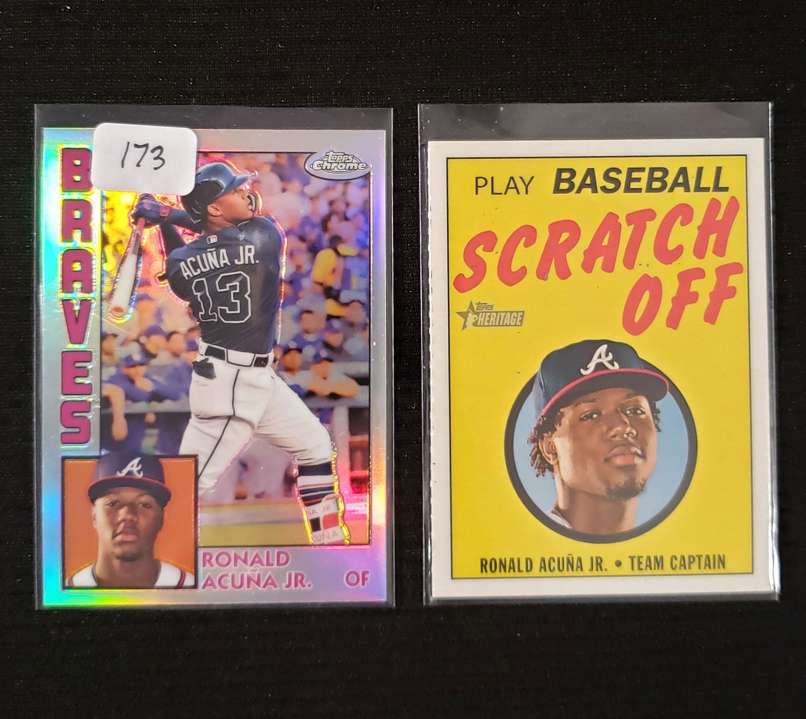 RONALD ACUNA JR. ATL. BRAVES INSERT CARDS (1 of 2)