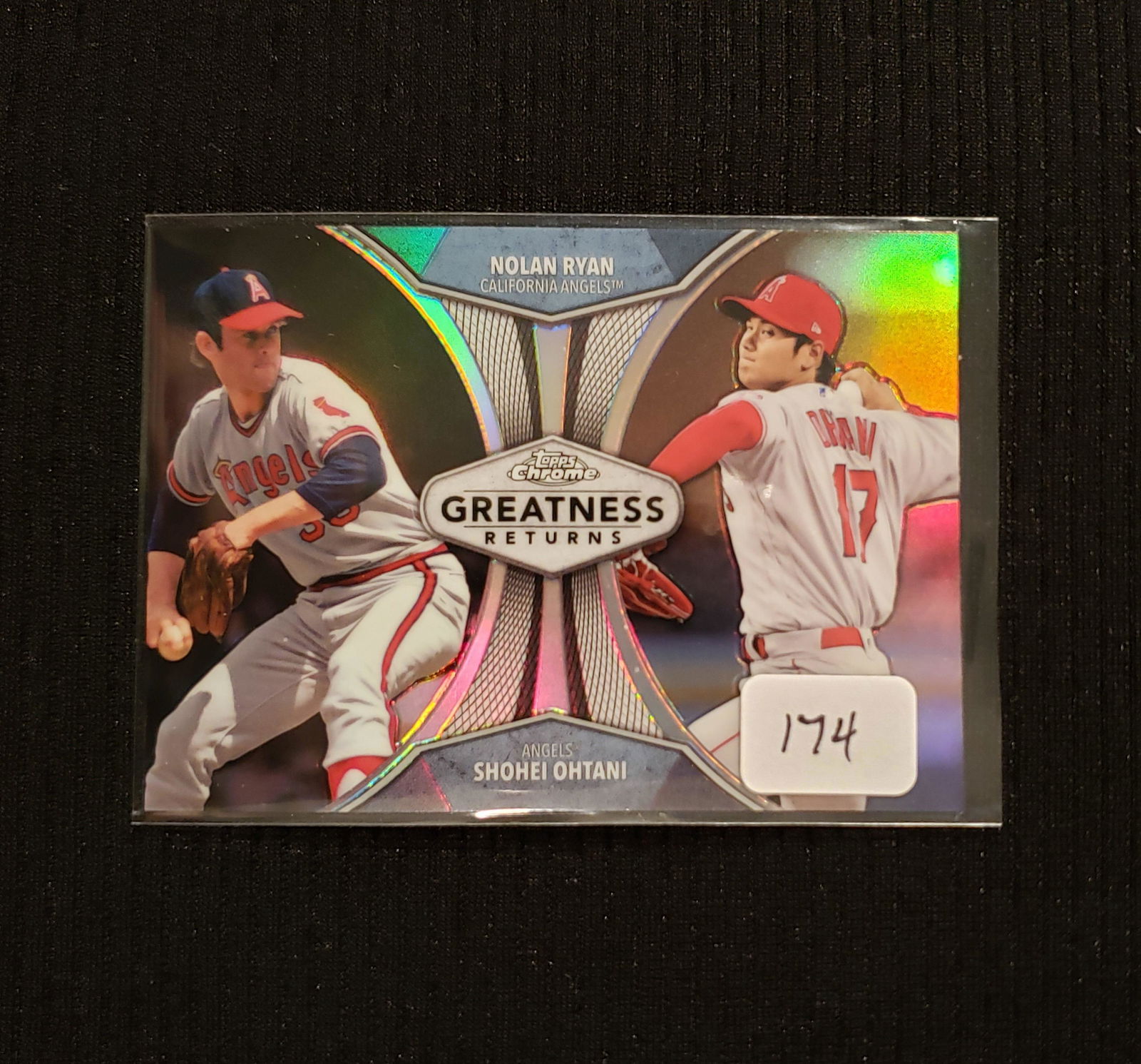 TOPPS CHROME NOLAN RYAN AND SHOHEI OHTANI INSERT (1 of 1)