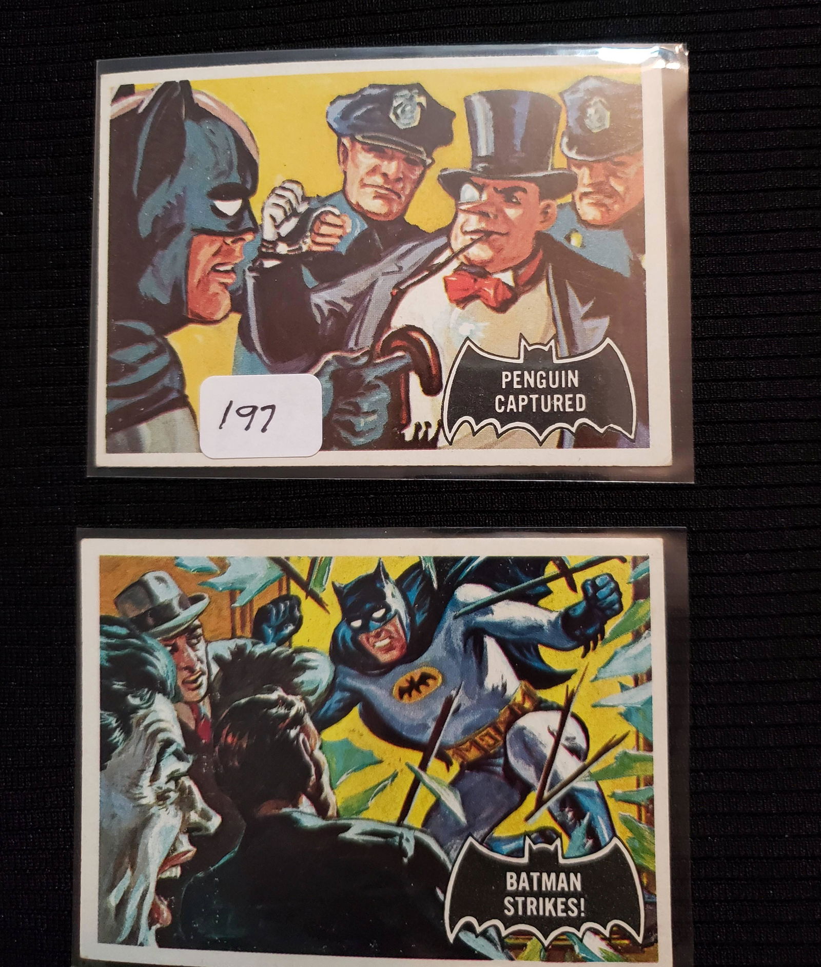 1966 BATMAN BLACK BAT SERIES TRADING CARDS (1 of 2)