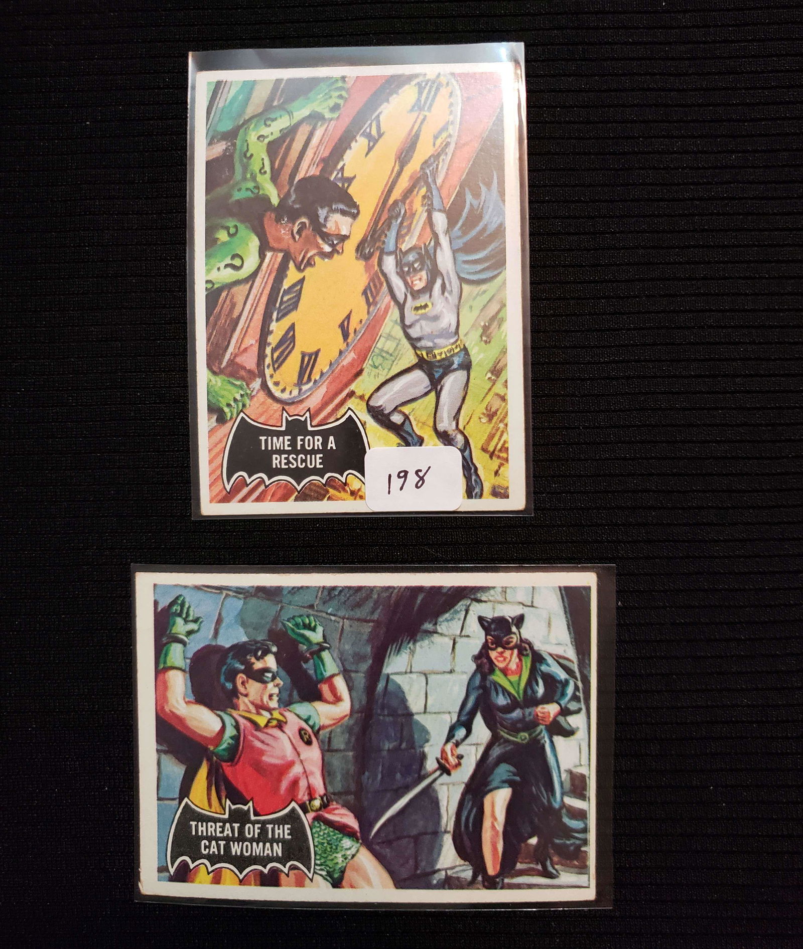 1966 BATMAN BLACK BAT SERIES TRADING CARDS (1 of 2)