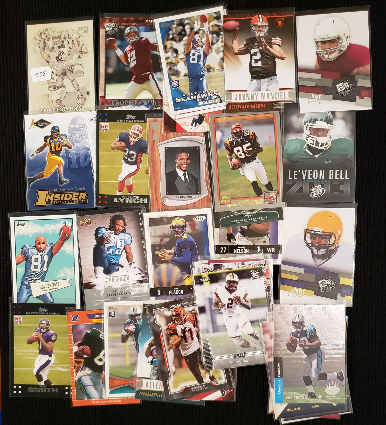 LOT OF 40 BETTER NFL ROOKIE FOOTBALL CARDS (1 of 1)