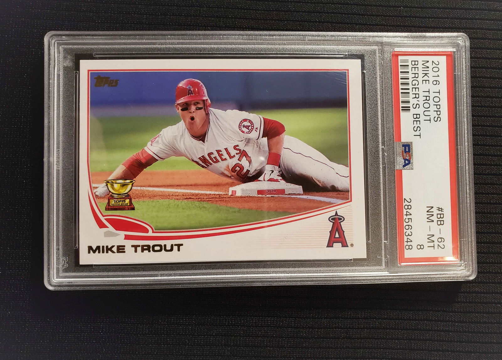 MIKE TROUT 2016 BERGMAN'S BEST GRADED INSERT (1 of 2)