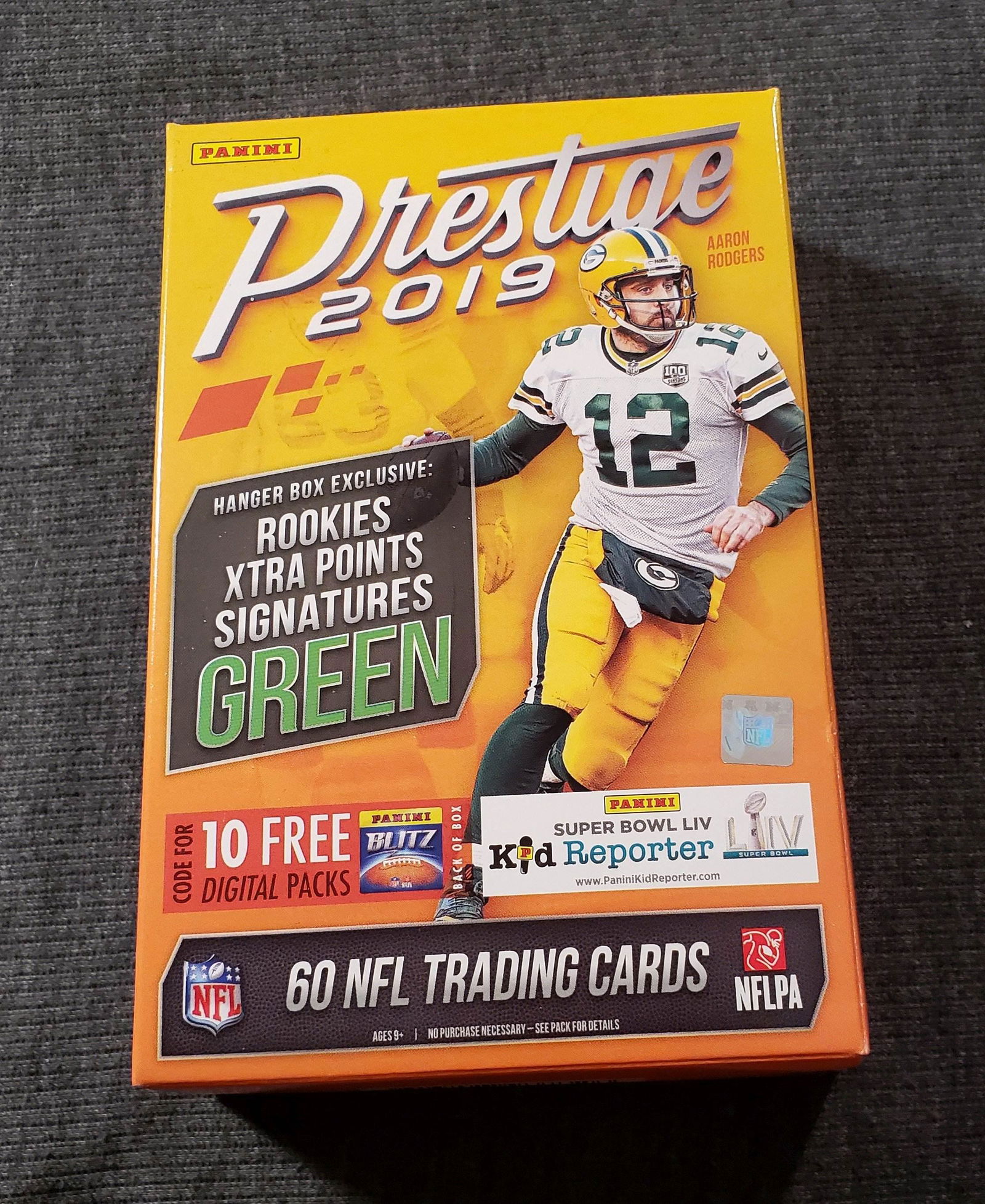 2019 Panini Prestige NFL Football Hanger Box (1 of 1)