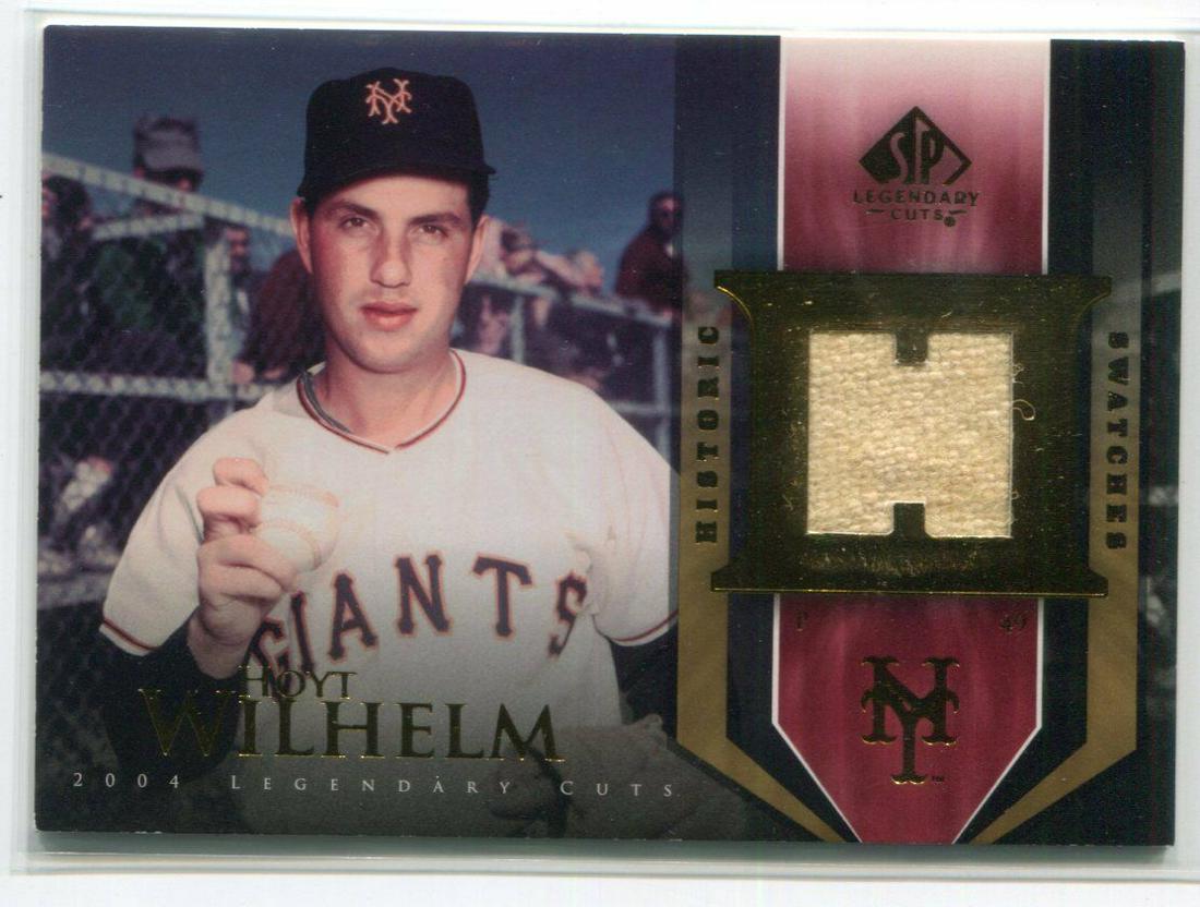 HOYT WILHELM HOF 2004 SP GU JERSEY CARD (1 of 1)