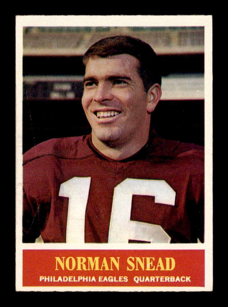 1964 Philadelphia GUM CO. VINTAGE FOOTBALL CARDS: 1964 Philadelphia #138 Norm Snead PHILA. EAGLES EXMT
