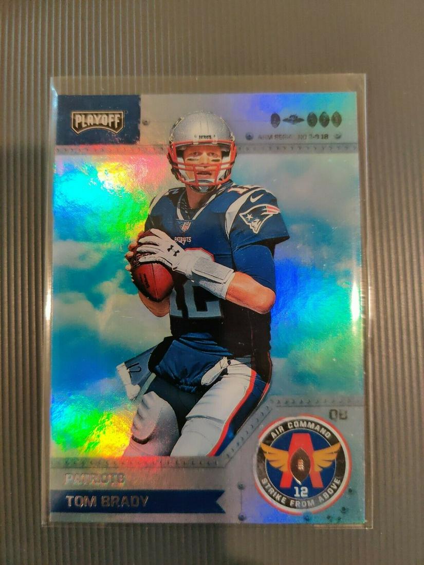 Tom Brady 2018 Panini Playoff Air Command Insert Card: 2018 Playoff Tom Brady Air Command Foil Card Mint!