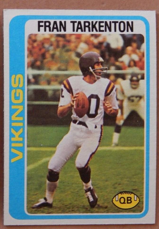 1978 Topps #100 Fran Tarkenton Minnesota Vikings EX-NM: 1978 Topps #100 Fran Tarkenton Minnesota Vikings EX-NM