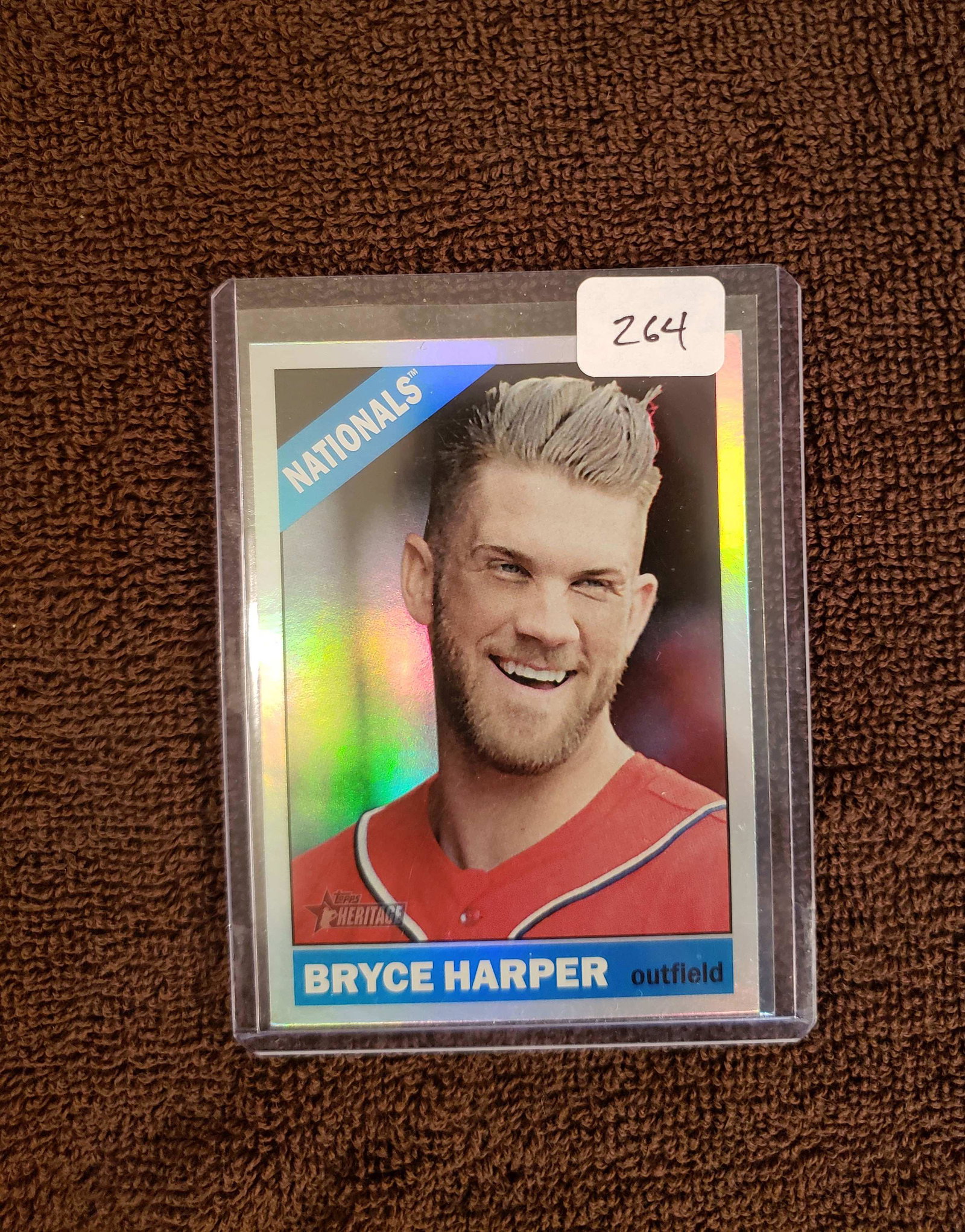 2015 TOPPS HERITAGE BRYCE HARPER HOLO FOIL SP: 2015 TOPPS HERITAGE BRYCE HARPER HOLO FOIL SP