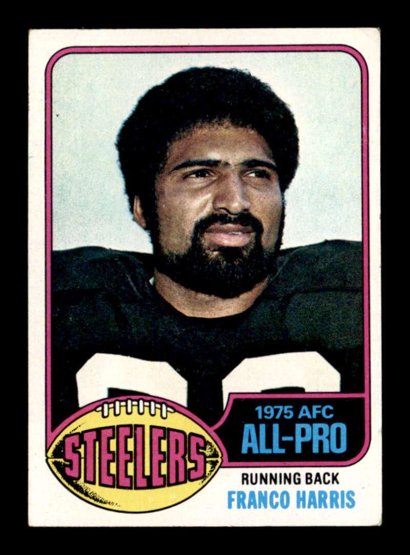 1976 Topps #100 Franco Harris PITT. STEELERS ALL-PRO: 1976 Topps #100 Franco Harris PITTSBURGH STEELERS HOF