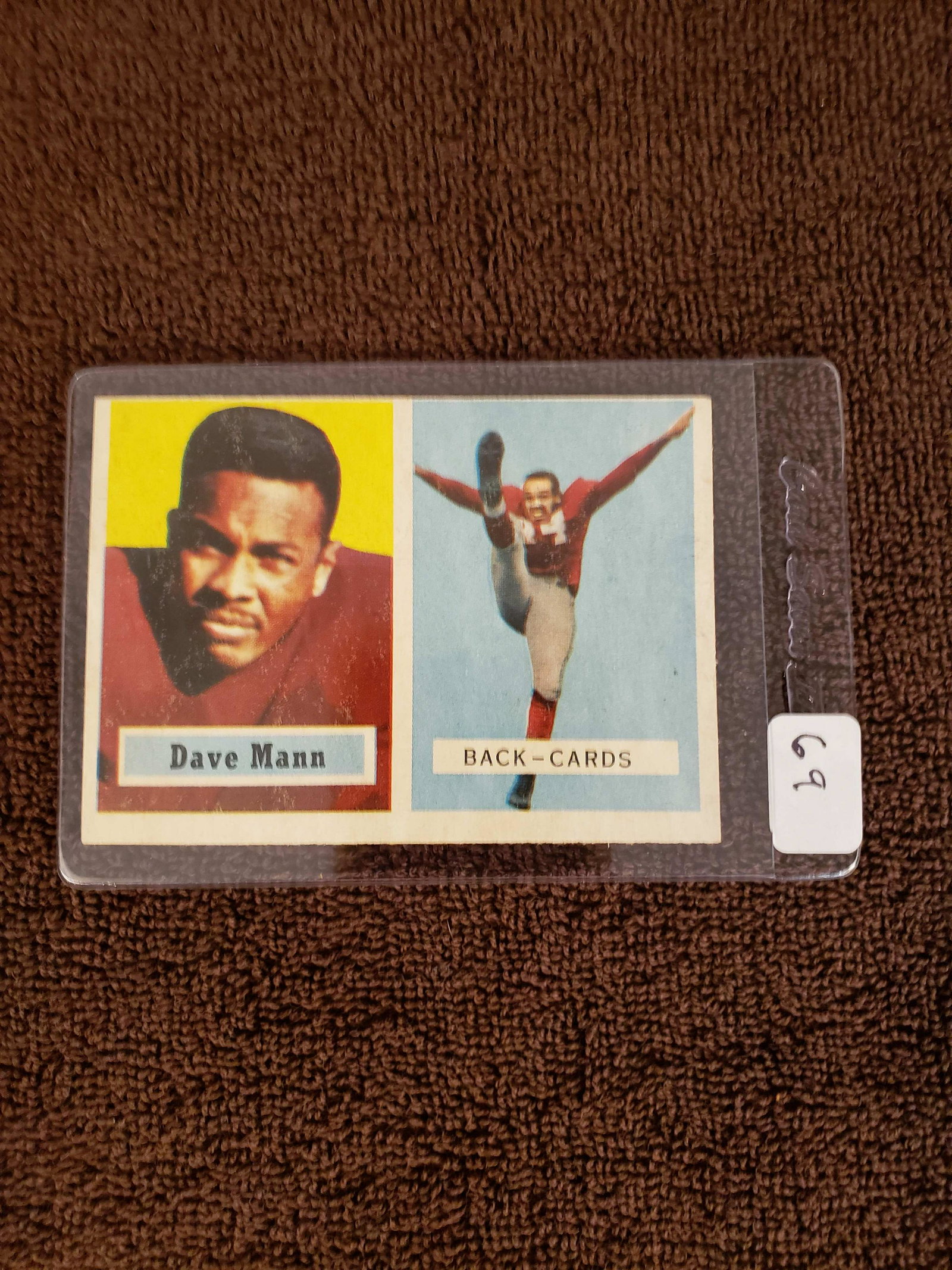 1957 TOPPS FOOTBALL CARDS: CHICAGO CARDINALS DAVE MANN