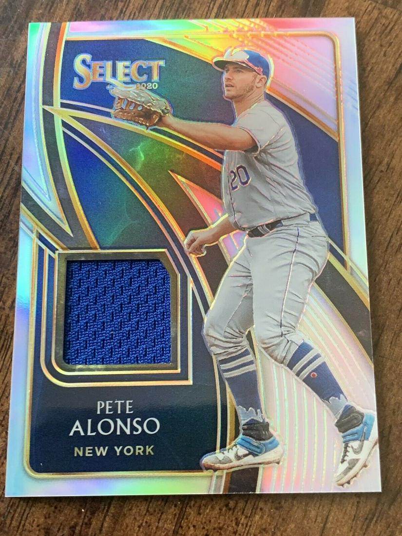 2020 Select Pete Alonso Select Swatches Silver Prizm: 2020 Select Pete Alonso Select Swatches Silver Prizm 018/250