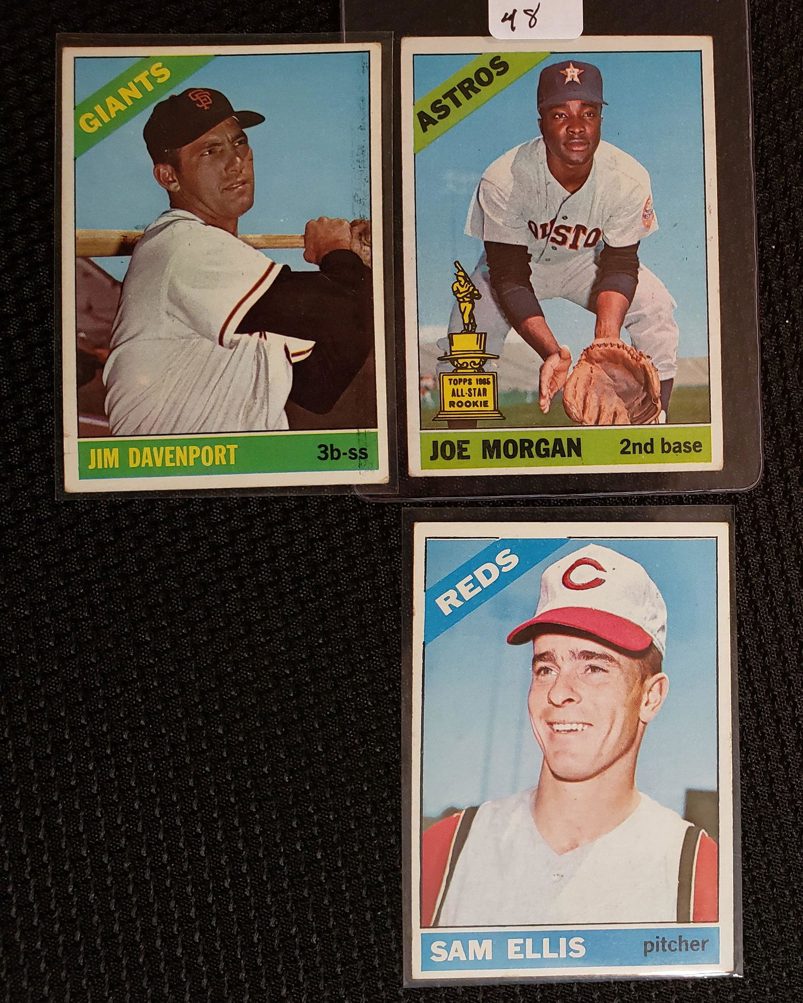 1966 TOPPS BASEBALL CARDS WITH JOE MORGAN (1 of 1)