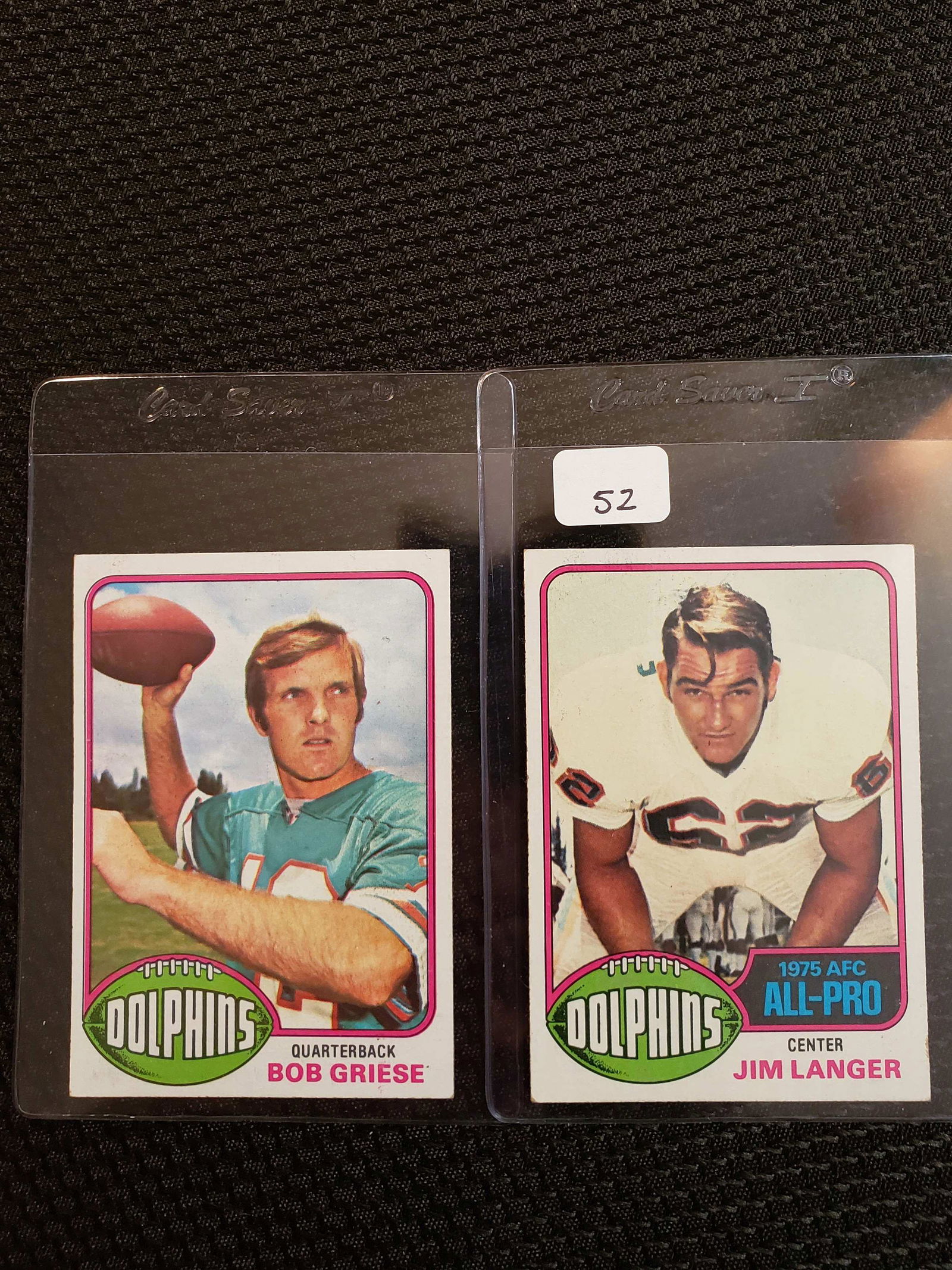 1976 TOPPS FOOTBALL MIAMI DOLPHINS (1 of 2)
