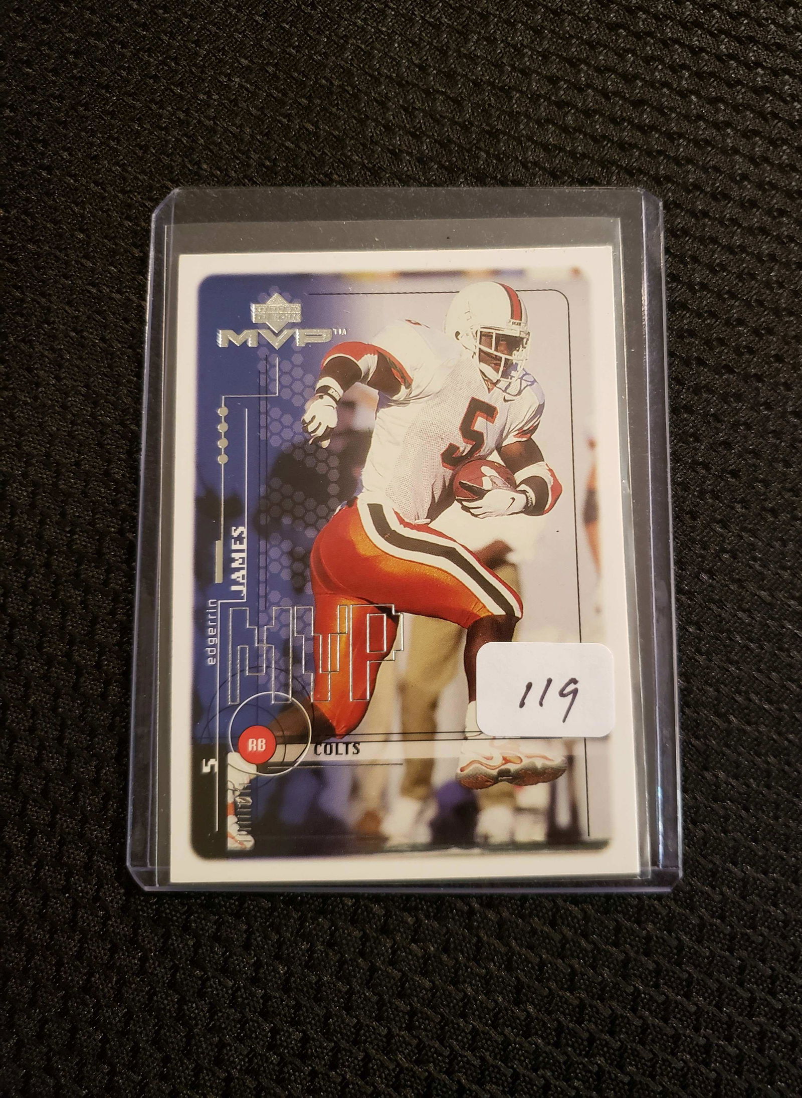 1999 UPPER DECK MVP EDGERRIN JAMES ROOKIE CARD (1 of 2)