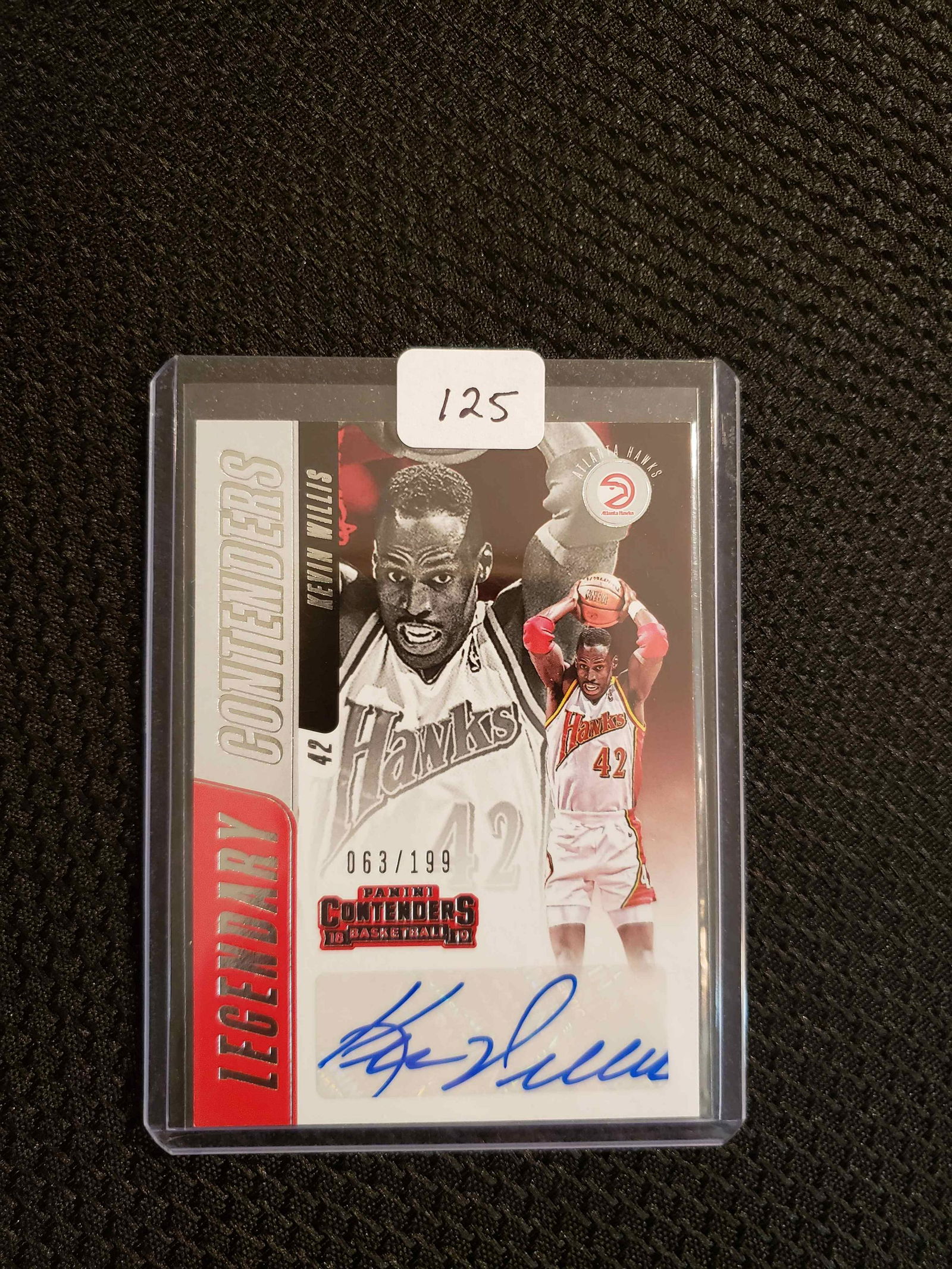KEVIN WILLIS NUMBERED AUTO "LEGENDARY CONTENDERS" (1 of 1)