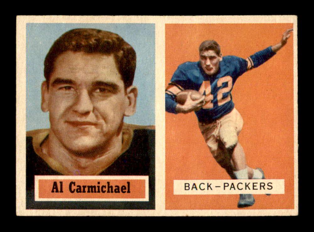 1957 Topps #57 Al Carmichael GREEN BAY PACKERS EX/EX+ (1 of 2)