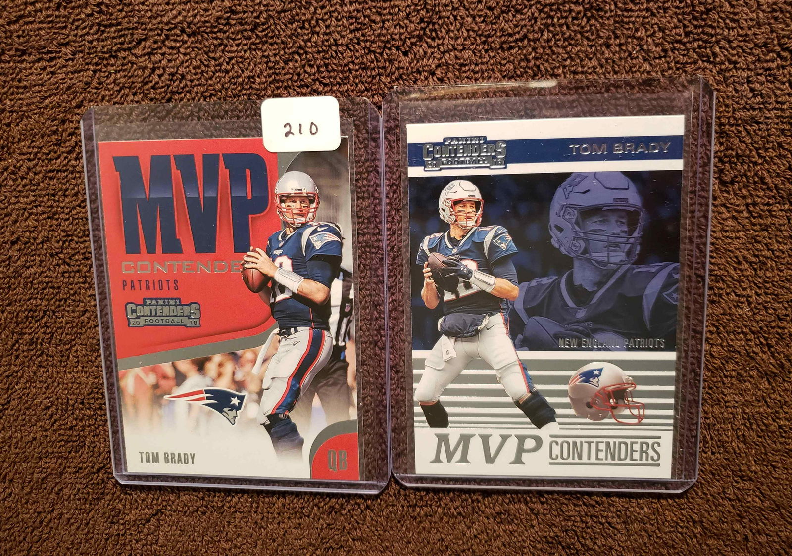 TOM BRADY PANINI MVP CONTENDERS CARDS (1 of 1)