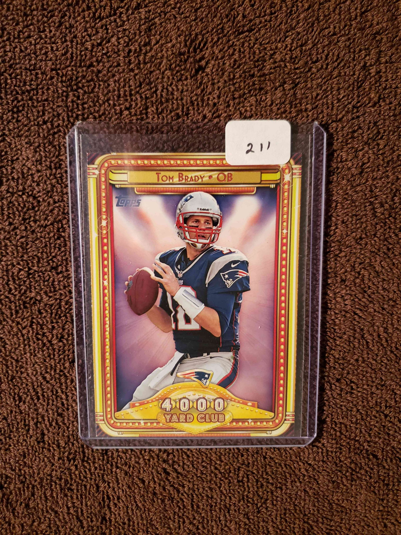 TOM BRADY 4000 YARD CLUB INSERT CARD (1 of 1)