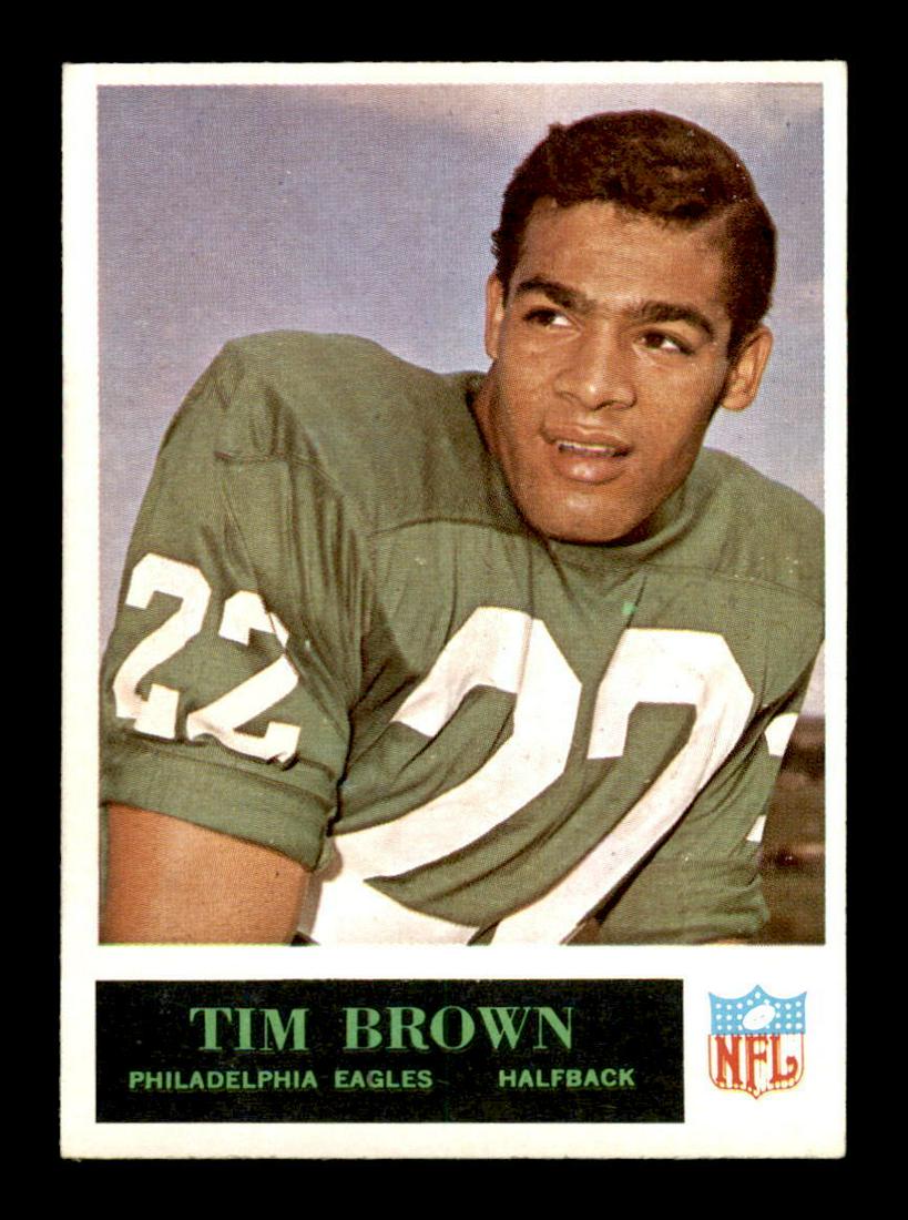 VINTAGE 1965 Philadelphia GUM CO. FOOTBALL CARDS: 1965 Philadelphia #130 Timmy Brown EXMT+