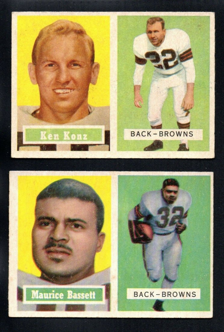 1957 TOPPS CLEVELAND BROWNS FOOTBALL CARDS (1 of 1)