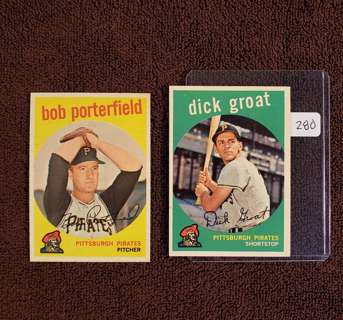 HIGHER GRADE 1959 TOPPS BASEBALL CARDS (1 of 2)