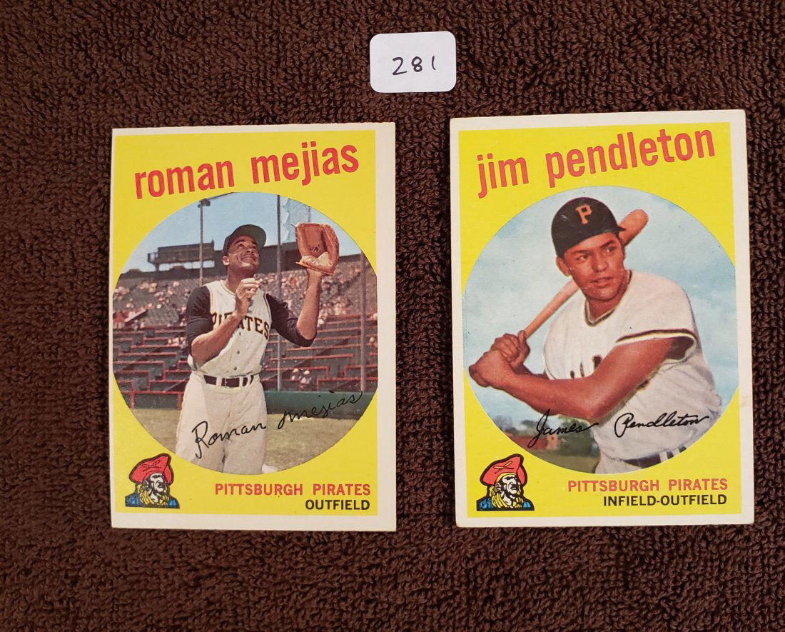 HIGHER GRADE 1959 TOPPS BASEBALL CARDS (1 of 2)