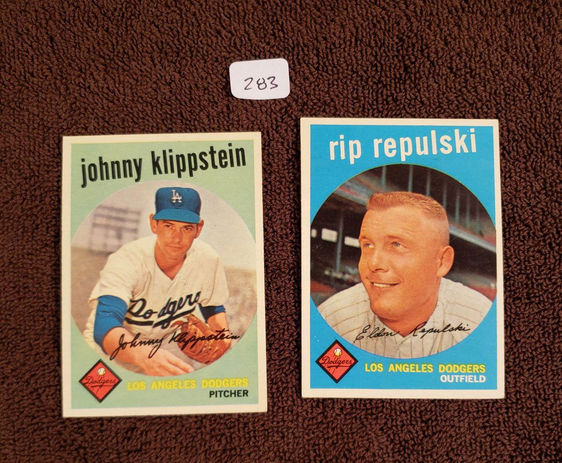 HIGHER GRADE 1959 TOPPS BASEBALL CARDS (1 of 2)