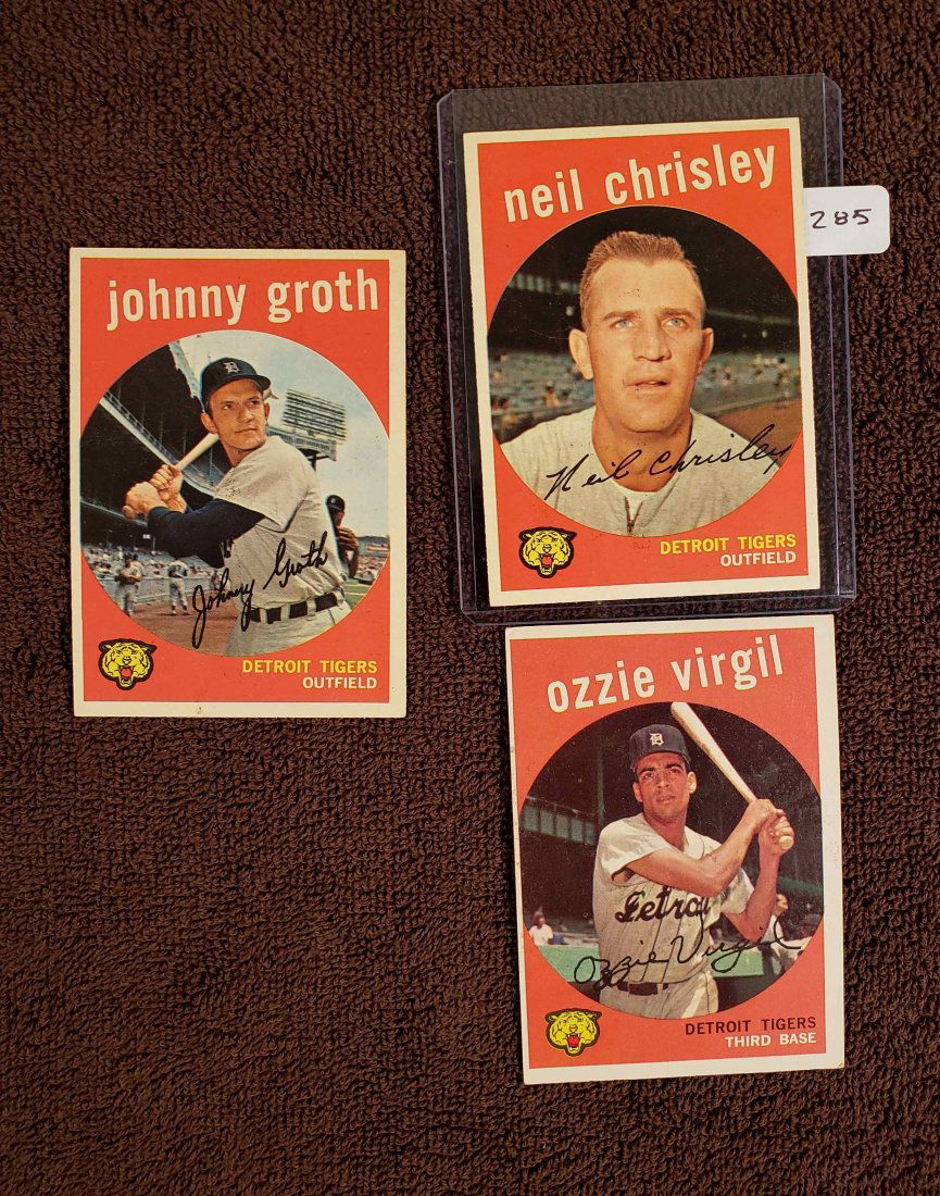HIGHER GRADE 1959 TOPPS BASEBALL CARDS (1 of 2)