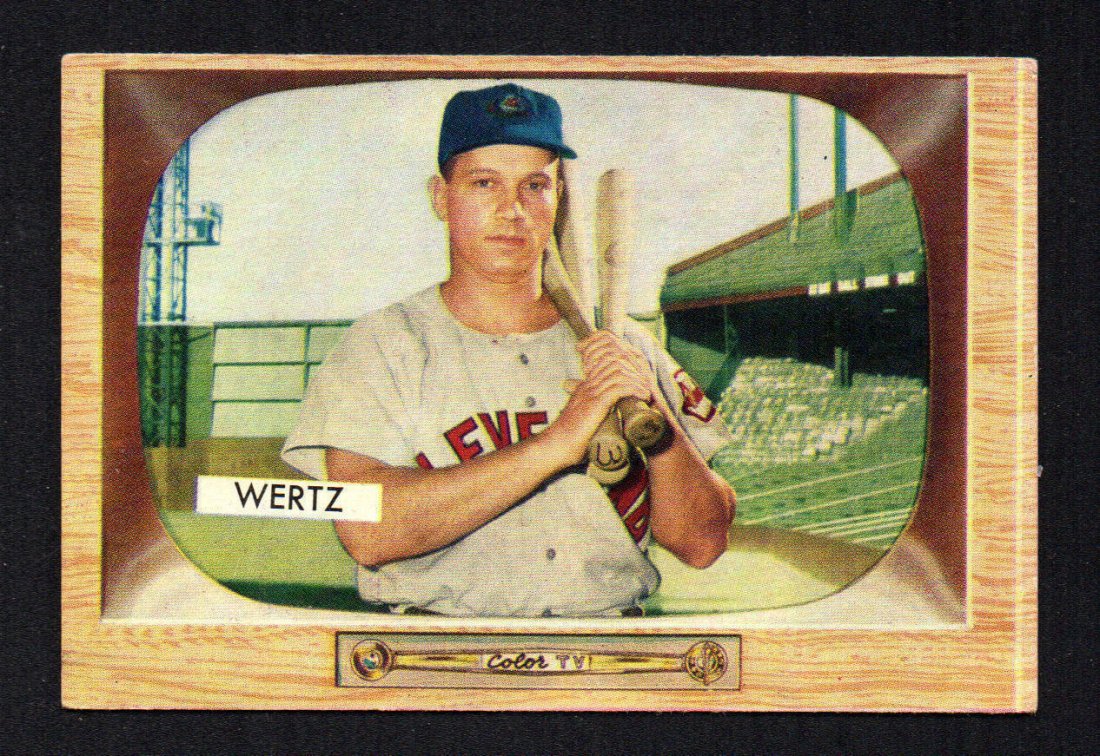 1955 BOWMAN #40 VIC WERTZ Cleveland Indians (1 of 2)