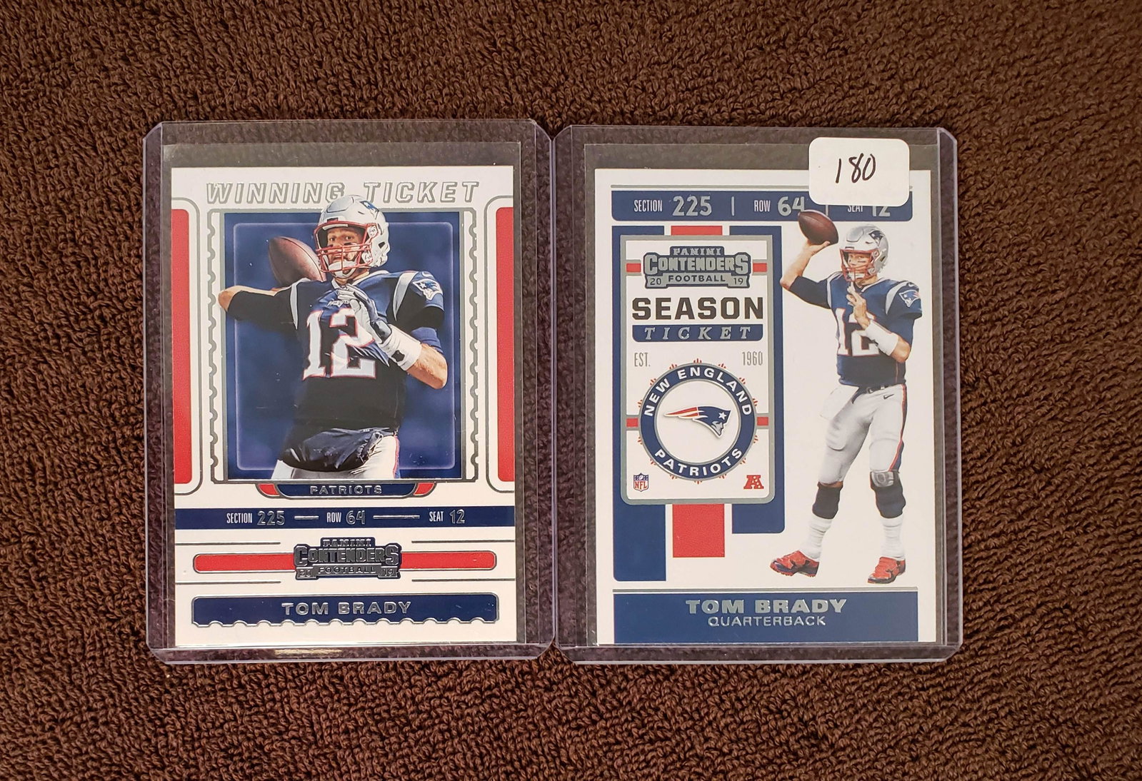 2019 CONTENDERS TOM BRADY SEASON TICKET & WINNING TIX: 2019 CONTENDERS TOM BRADY SEASON TICKET & WINNING TIX INSERT