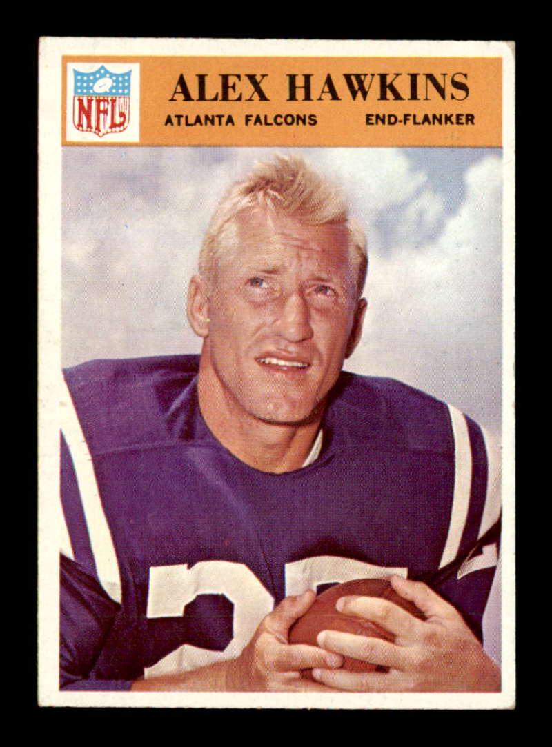 VINTAGE 1966 Philadelphia Gum Co. NFL FOOTBALL CARDS: 1966 Philadelphia #6 Alex Hawkins, #76 Wayne Walker