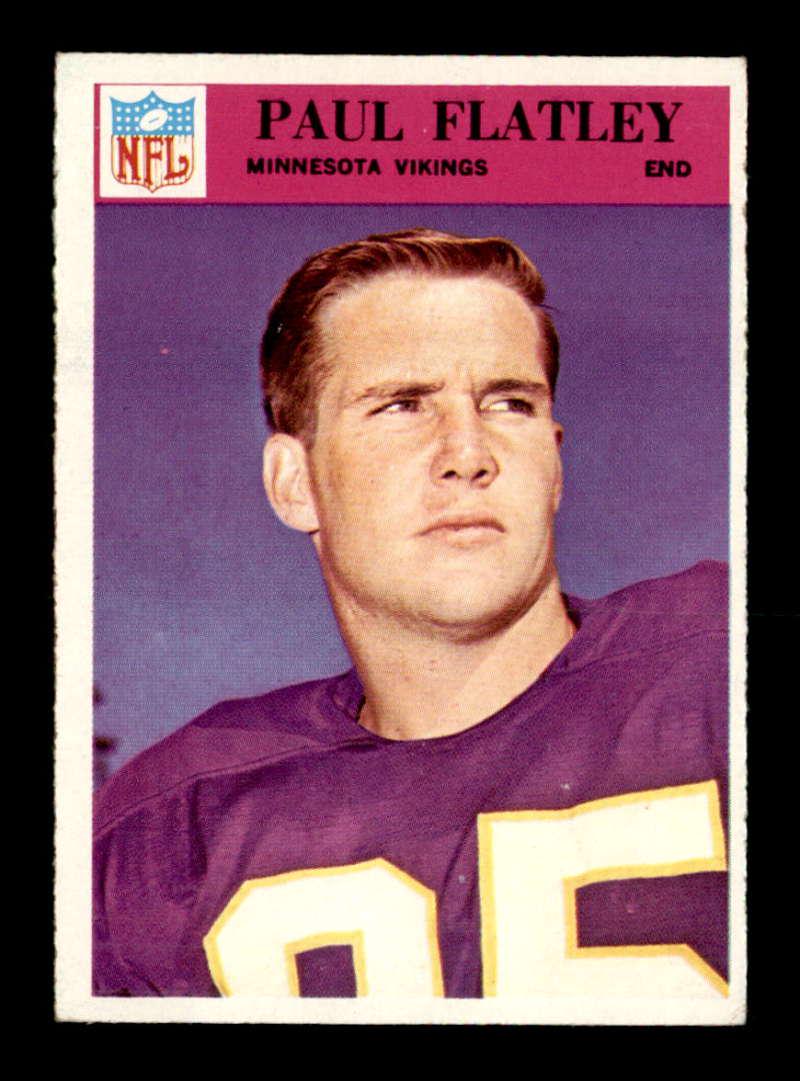 VINTAGE 1966 Philadelphia Gum Co. NFL FOOTBALL CARDS: 1966 Philadelphia #109 Paul Flatley EX+