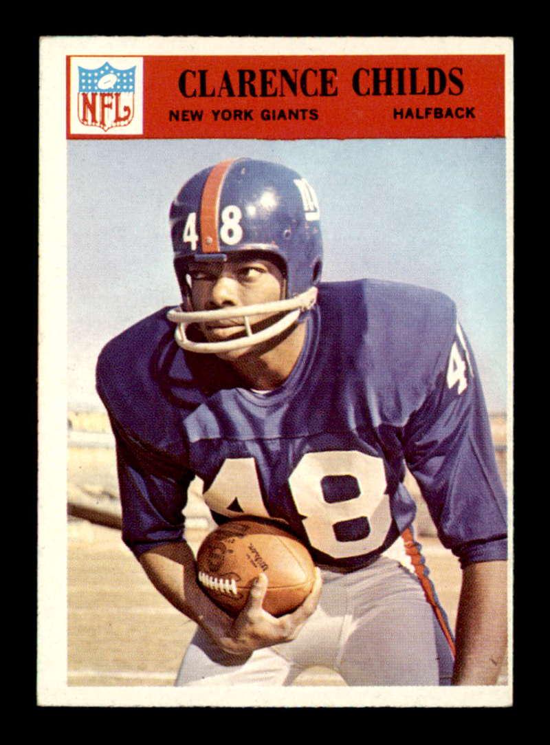 VINTAGE 1966 Philadelphia Gum Co. NFL FOOTBALL CARDS: 1966 Philadelphia #121 Clarence Childs EX/EX+