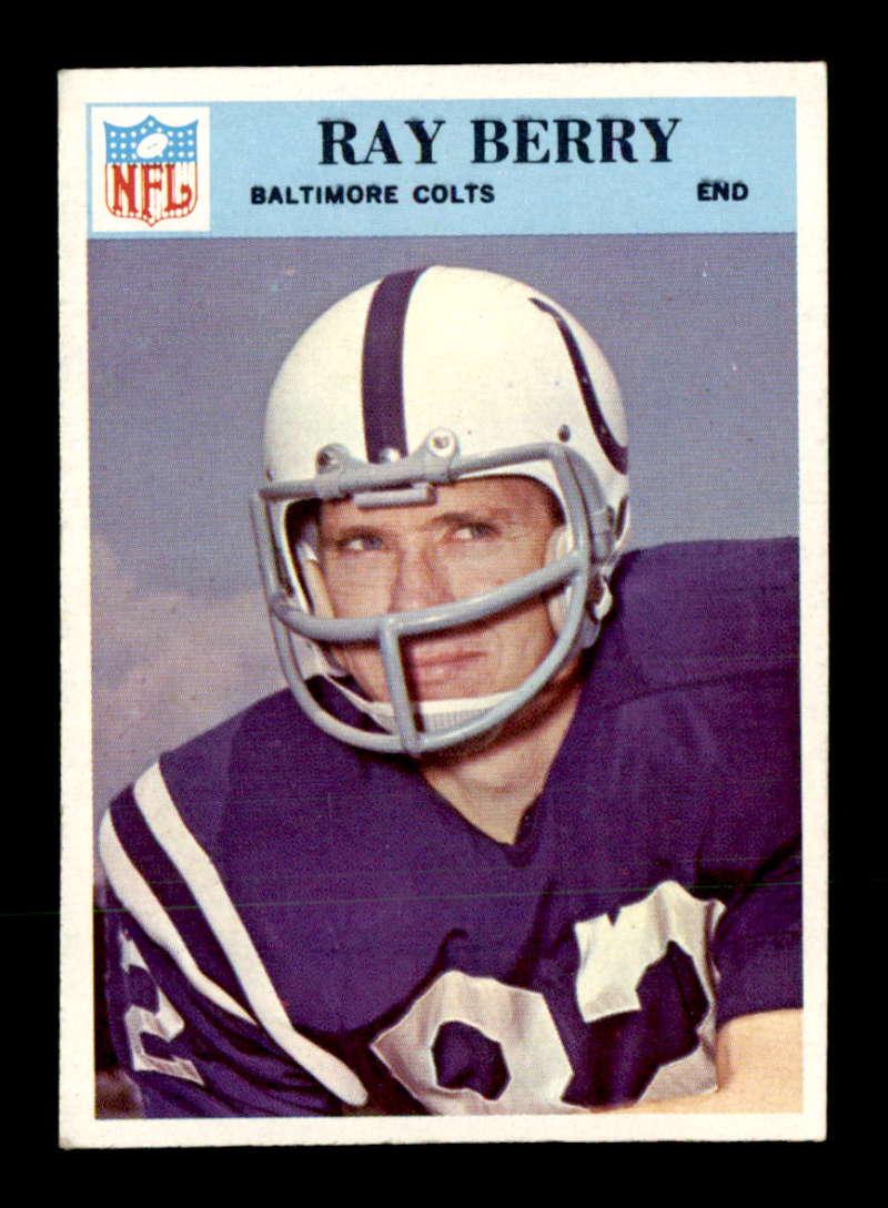 VINTAGE 1966 Philadelphia Gum Co. NFL FOOTBALL CARDS: 1966 Philadelphia #15 Raymond Berry BALTIMORE COLTS EX+