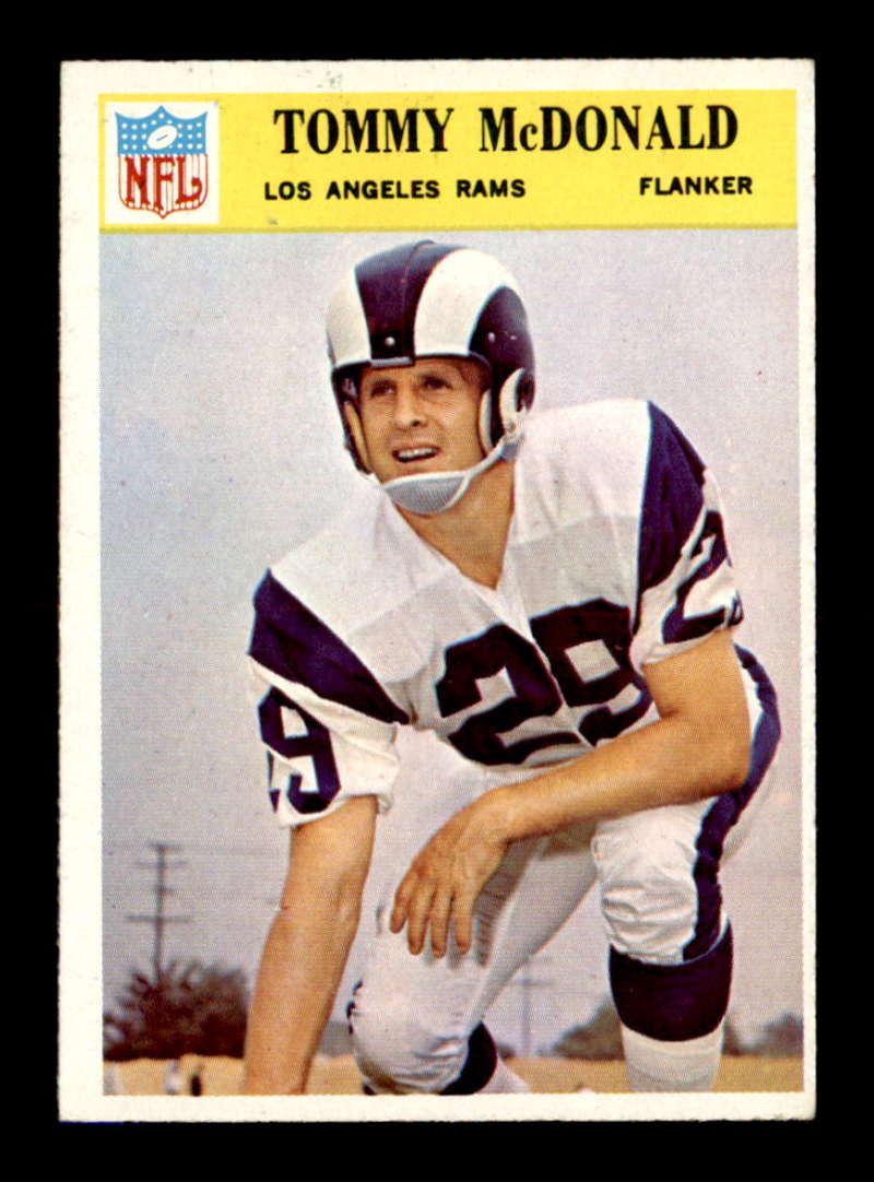 VINTAGE 1966 Philadelphia Gum Co. NFL FOOTBALL CARDS: 1966 Philadelphia #97 Tommy McDonald, #16 Bob Boyd